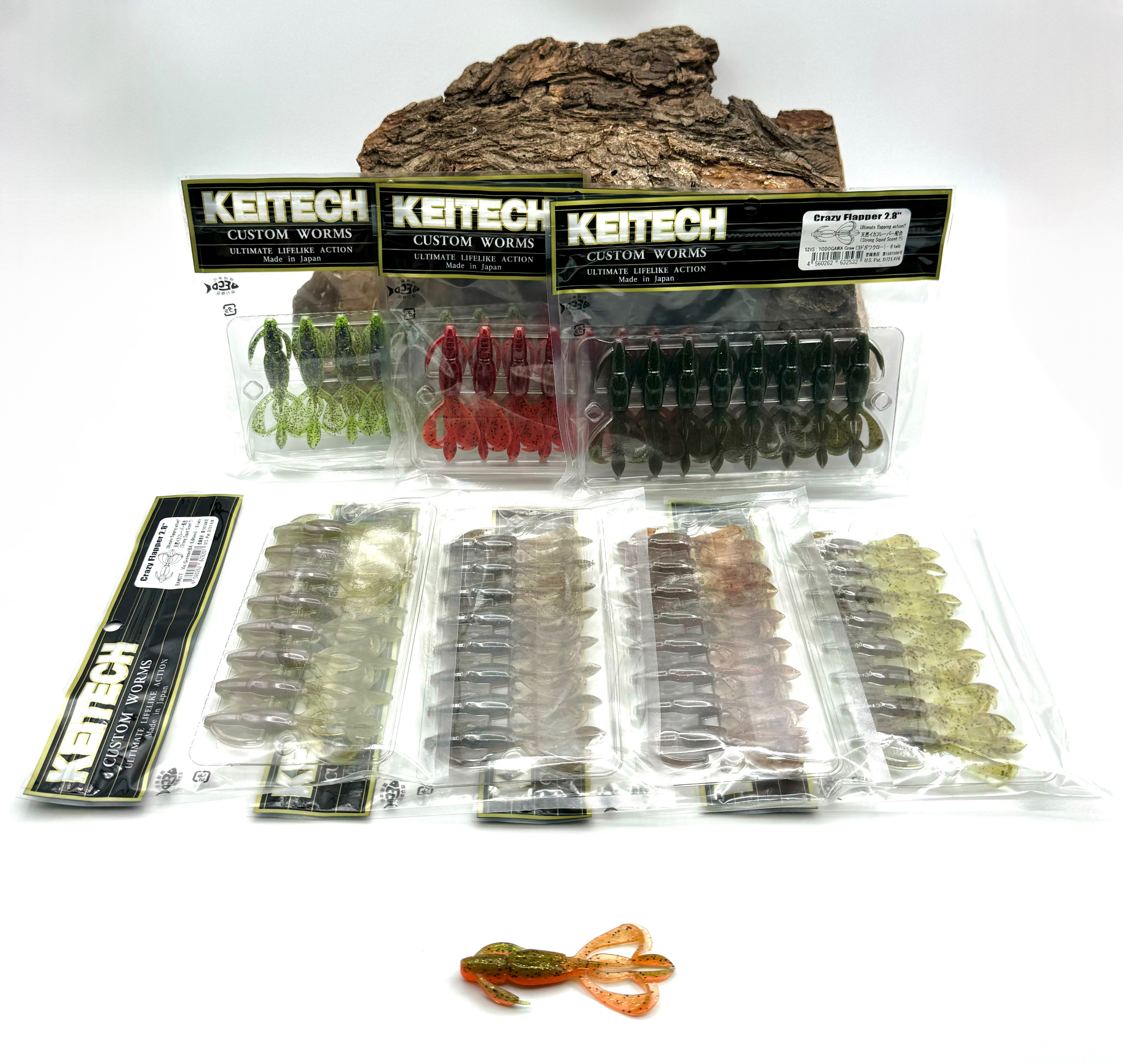 Keitech 2,8" Crazy Flapper UV 7cm 3,5g 16 Farben Krebs BA-Edition