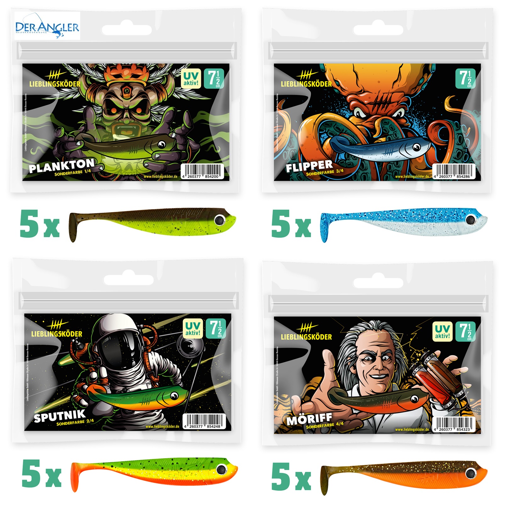 Lieblingsköder Plankton Sputnik Flipper MöRiff 7,5cm