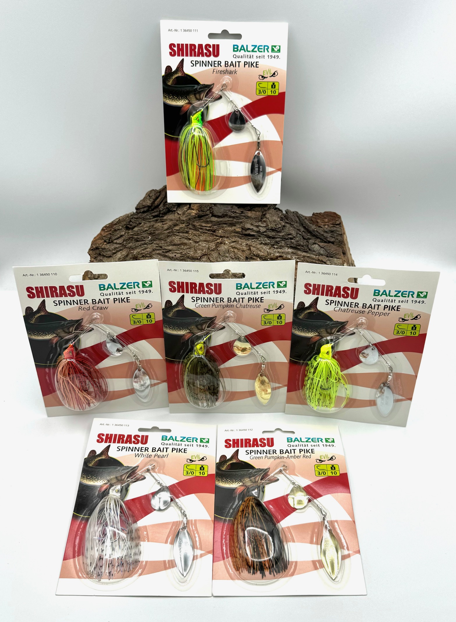 Balzer Shirasu Spinnerbait Hecht 10g in 6 Farben