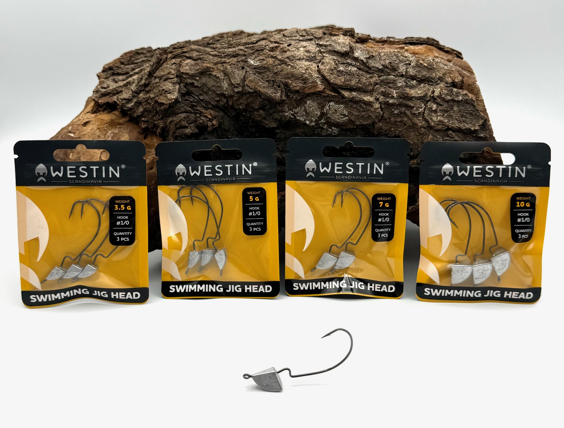 Westin Swimming Jig Head Lead Jigköpfe #1/0 3,5g 5g 7g 10g Wide Gape