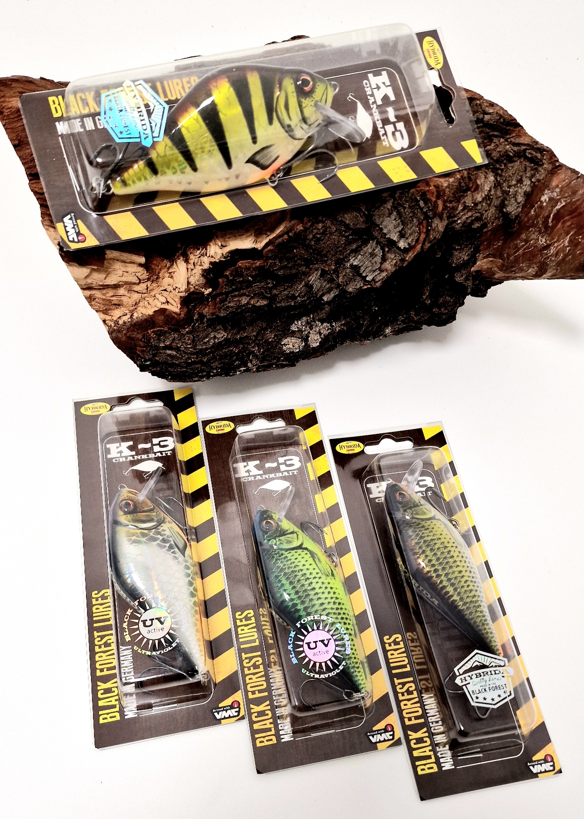 Hybrida K3 Crankbait Wobbler sinkend 11cm 55g 4 Farben