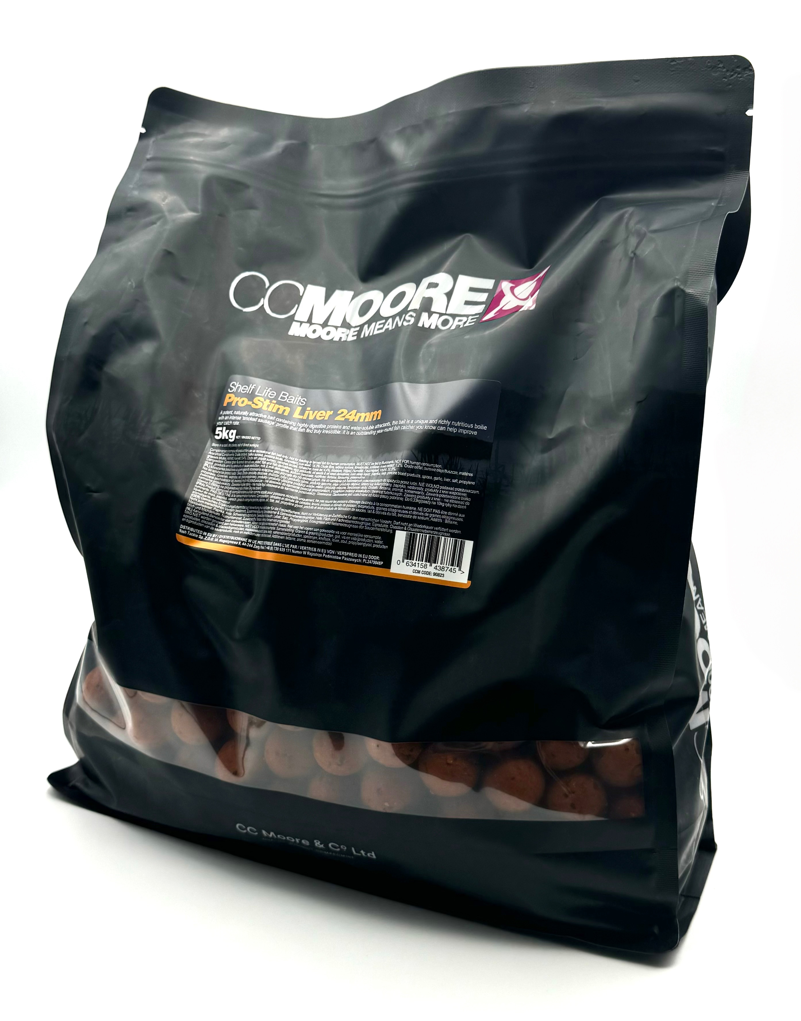 CCmoore Pro-Stim Liver Boilies 5kg 24mm Shelf Life Baits