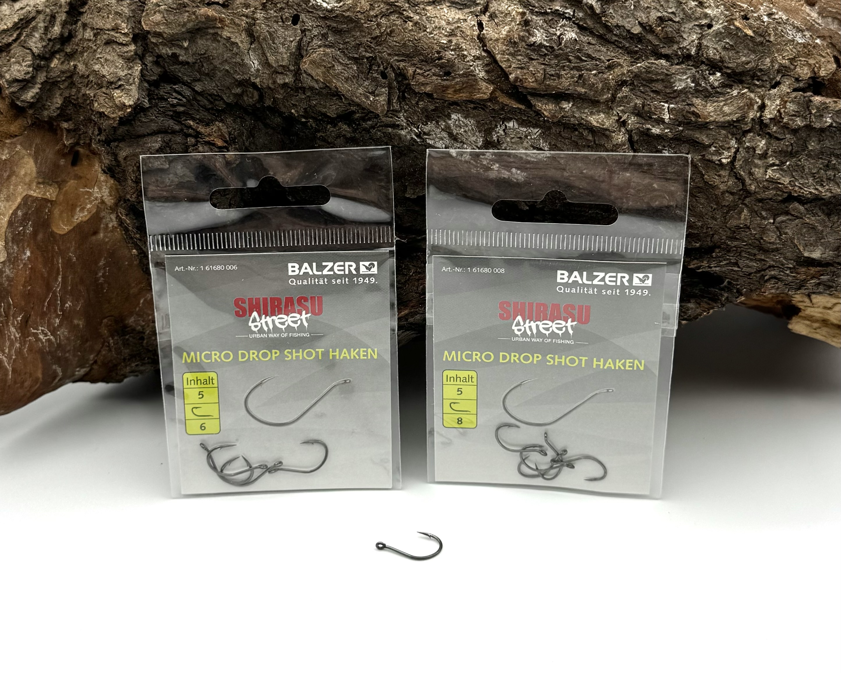 Balzer Shirasu Street Micro Drop Shot Haken Gr. 6 8 je 5 Stück