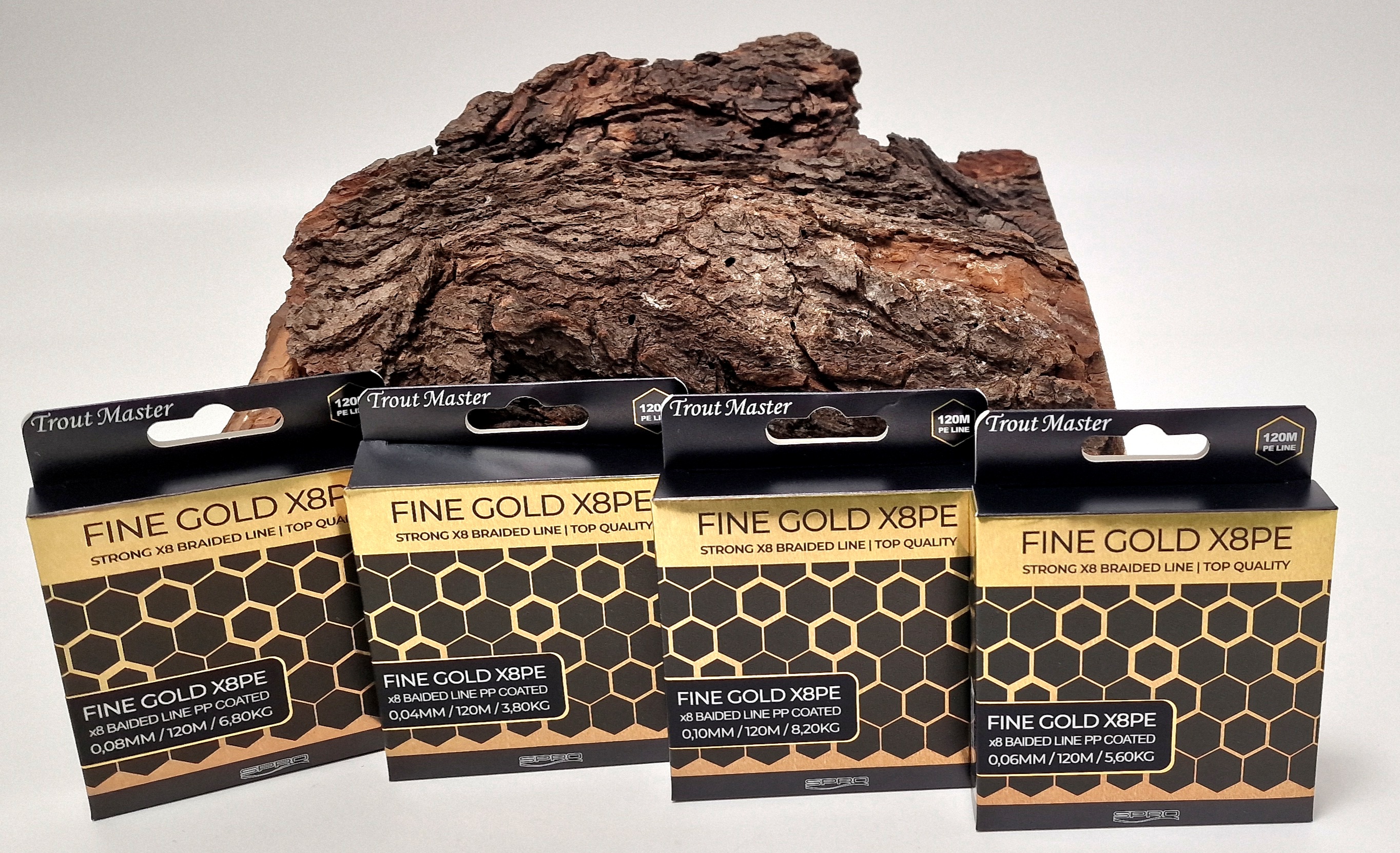 Spro Trout Master Fine Gold X8 PE 120m 0,04mm 0,06mm 0,08mm 0,10mm