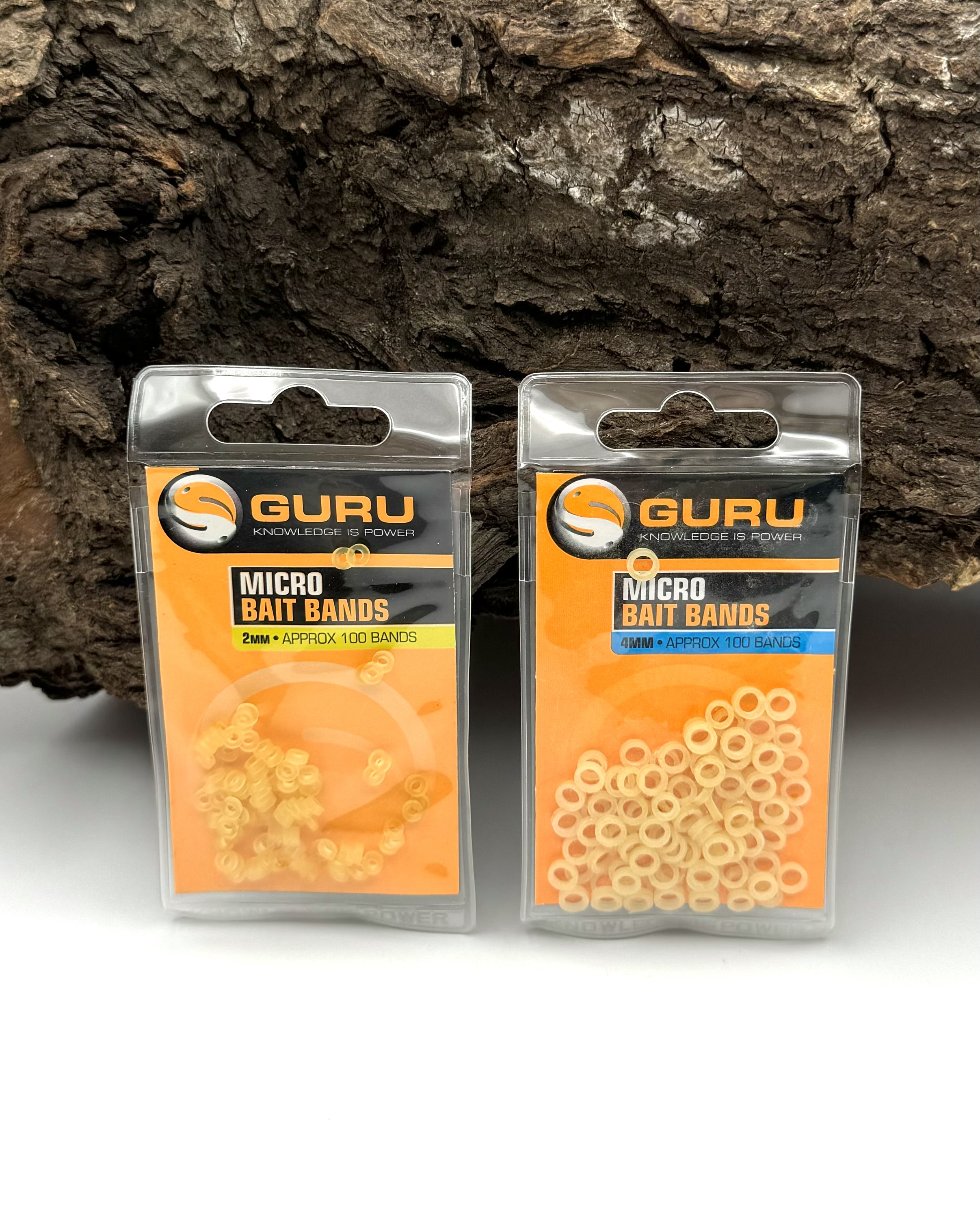 Guru Micro Bait Bands Small 2mm Large 4mm 100 Stück