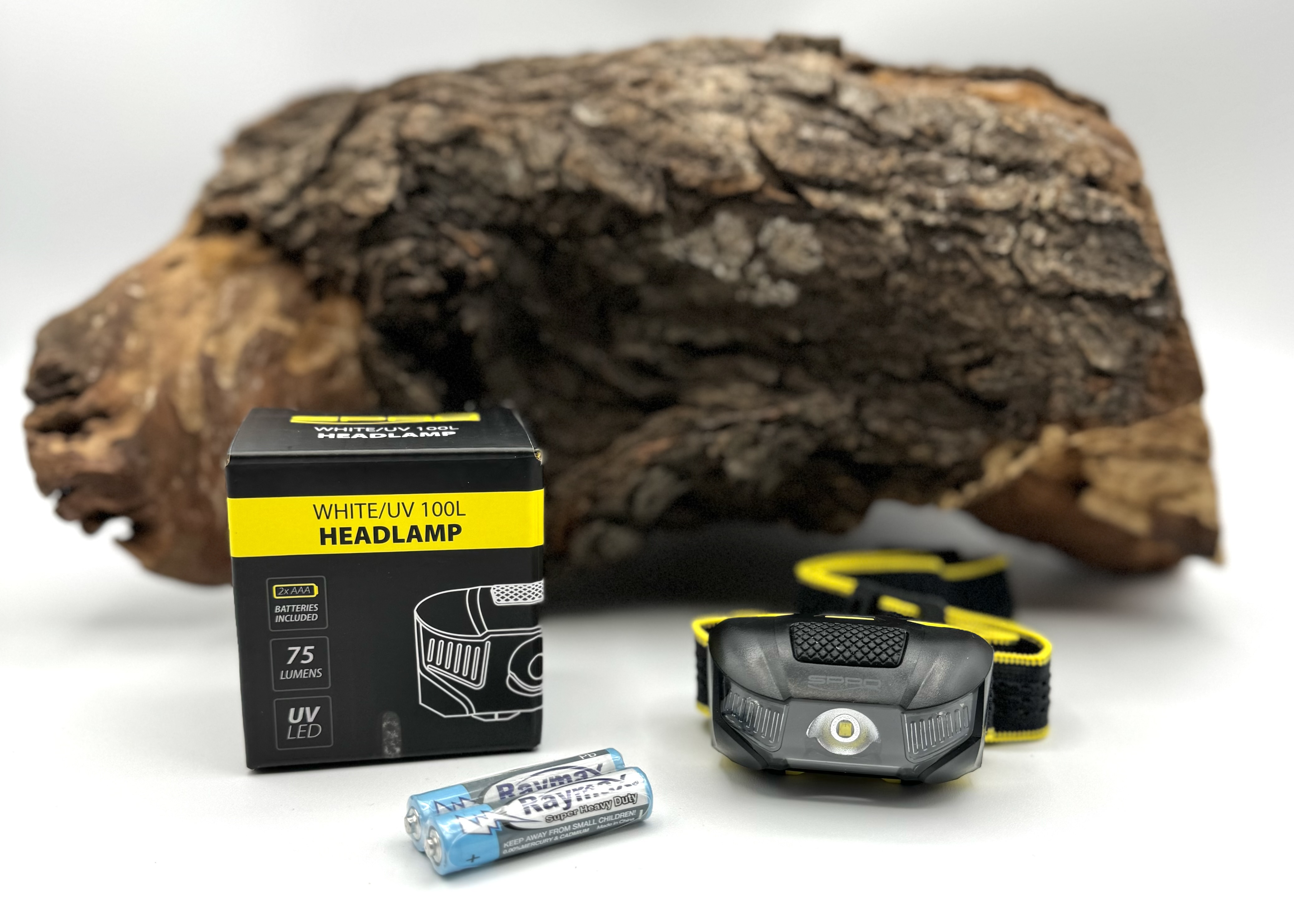 Spro Headlamp White UV LED 100L Kopflampe inkl Batterien