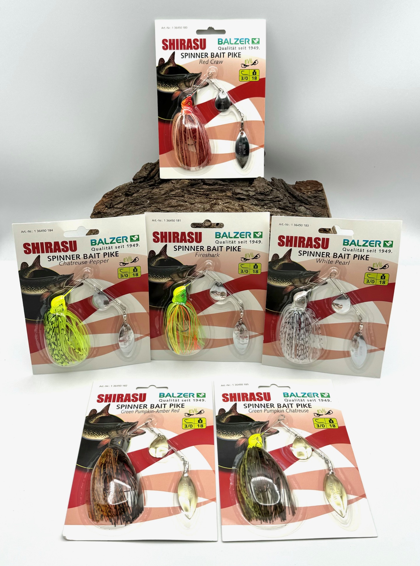 Balzer Shirasu Spinnerbait Hecht 18g in 6 Farben