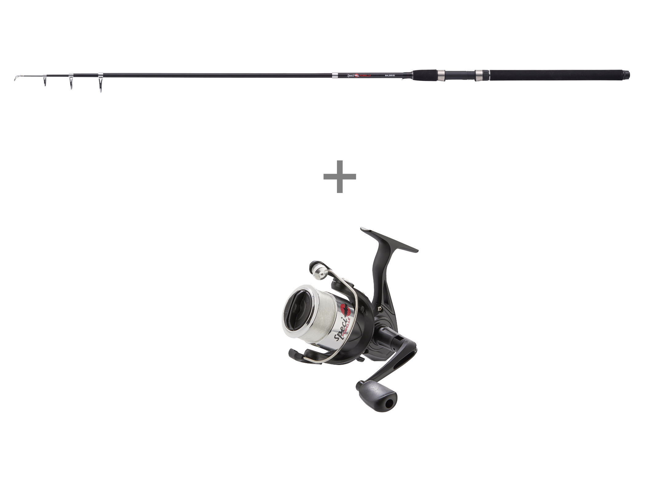 Balzer Spezial Combo Speci Forelle Teleskoprute 2,40m 3-25g + Speci 2000 Rolle
