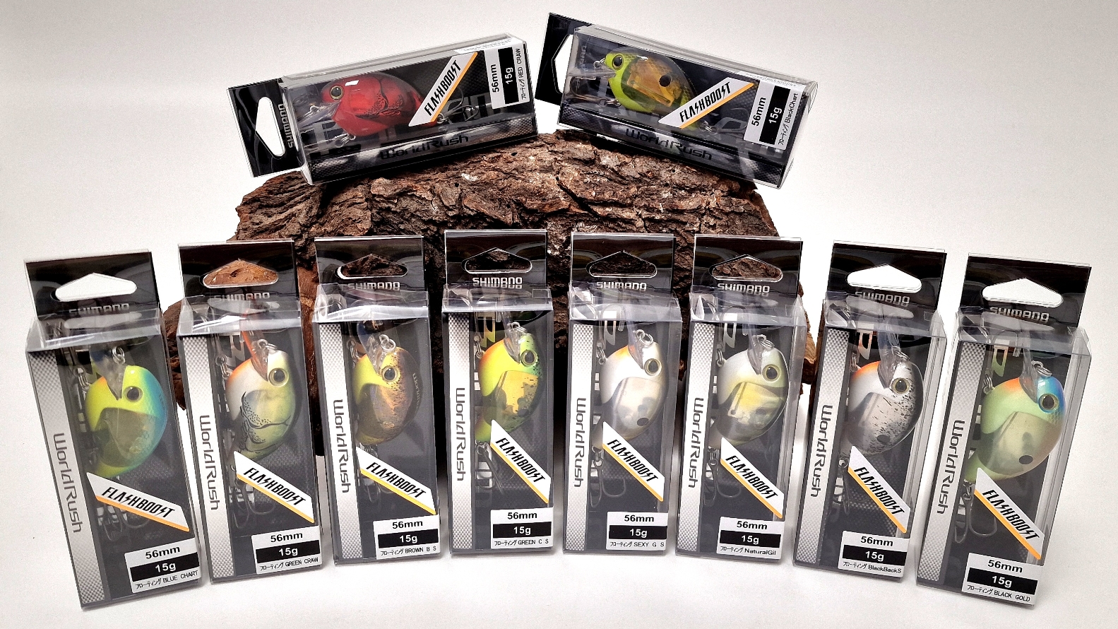 Shimano Bantam World Rush 65F Flashboost 56mm 16g 10 Farben