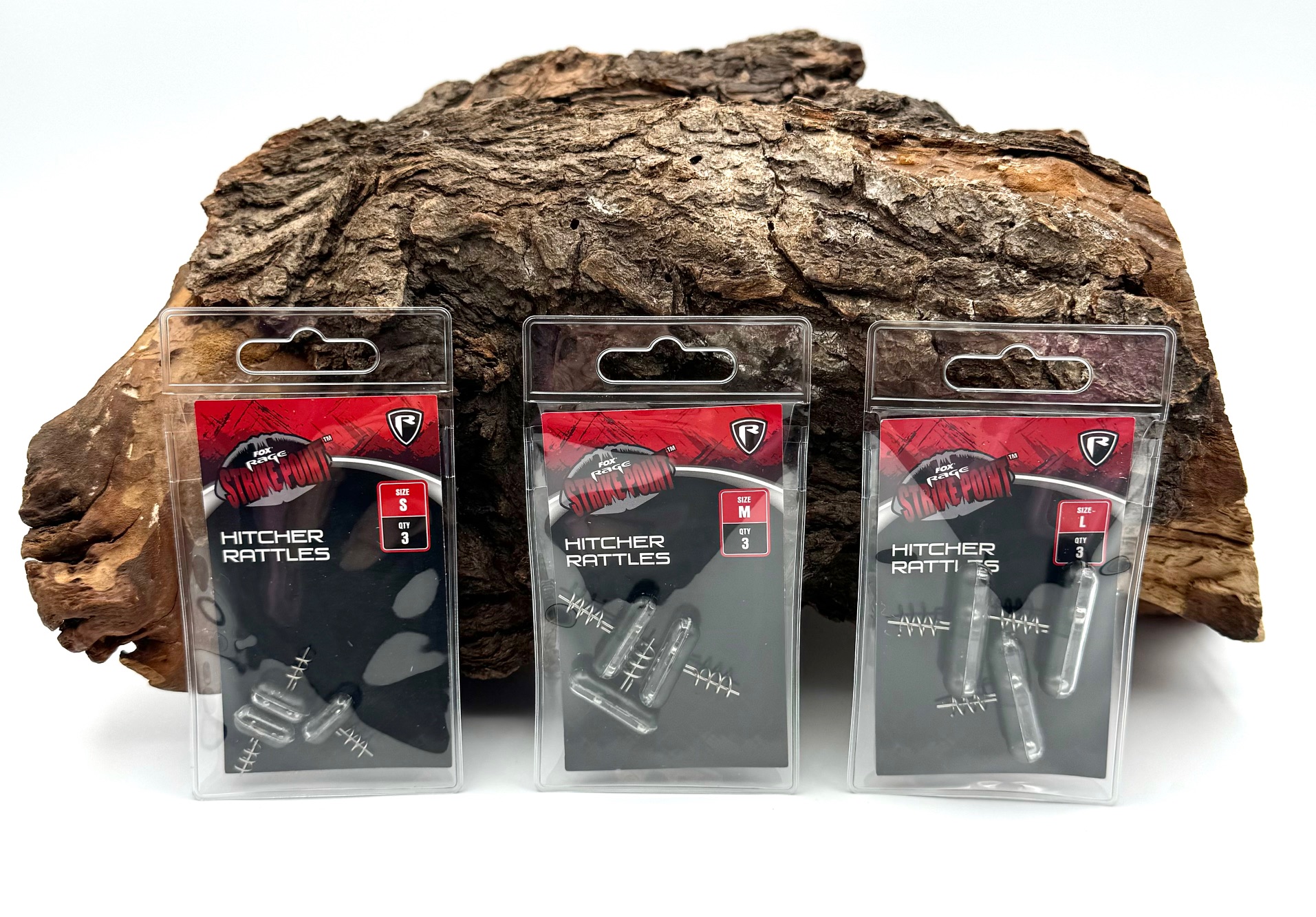 Fox Rage Strike Point Hitcher Rattle S M L 3 Stück