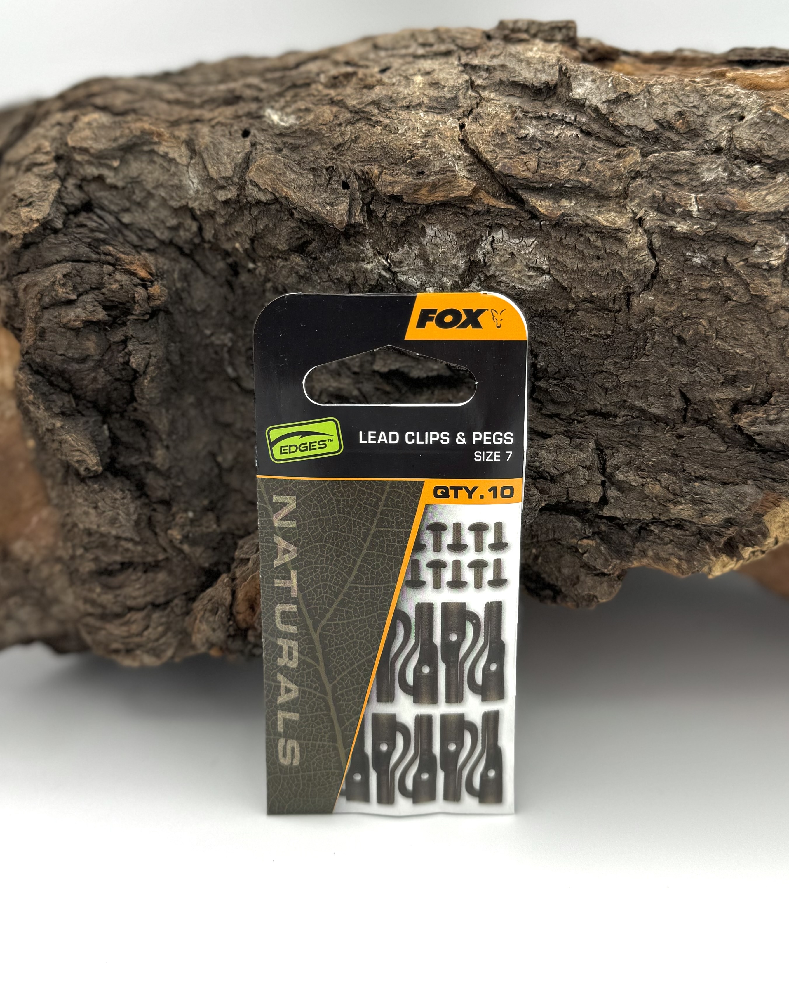 Fox Edges Naturals Lead Clips & Pegs Gr. 7 10 Stück