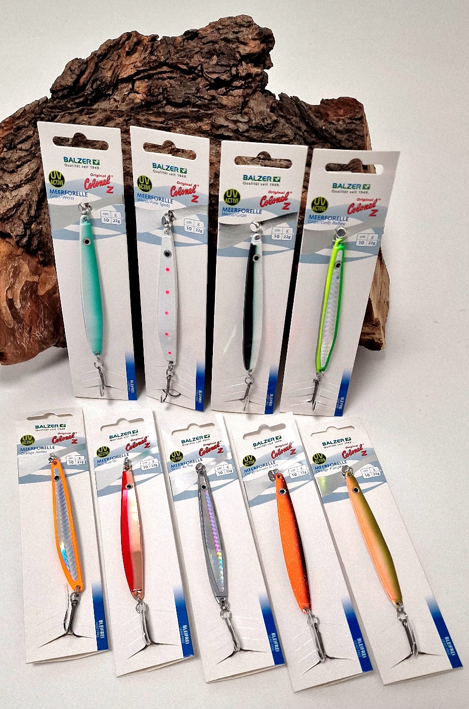 Balzer Colonel Z  Meerforelle 10cm 22g 10 Farben Meerforellenblinker Zink