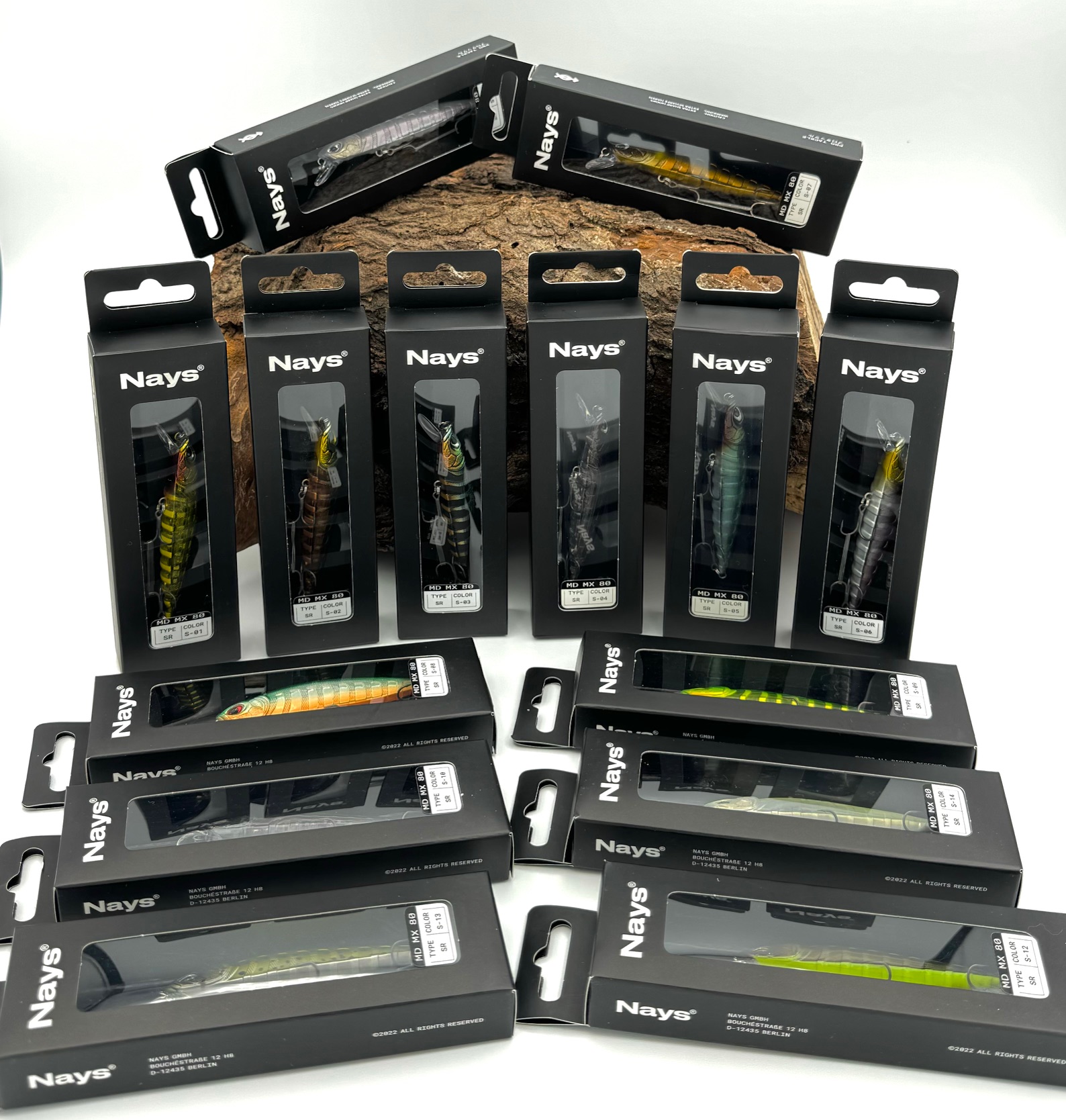 Nays MD MX 80 SR Shallow Runner Wobbler Suspending 8,0cm 5,8g 14 Farben