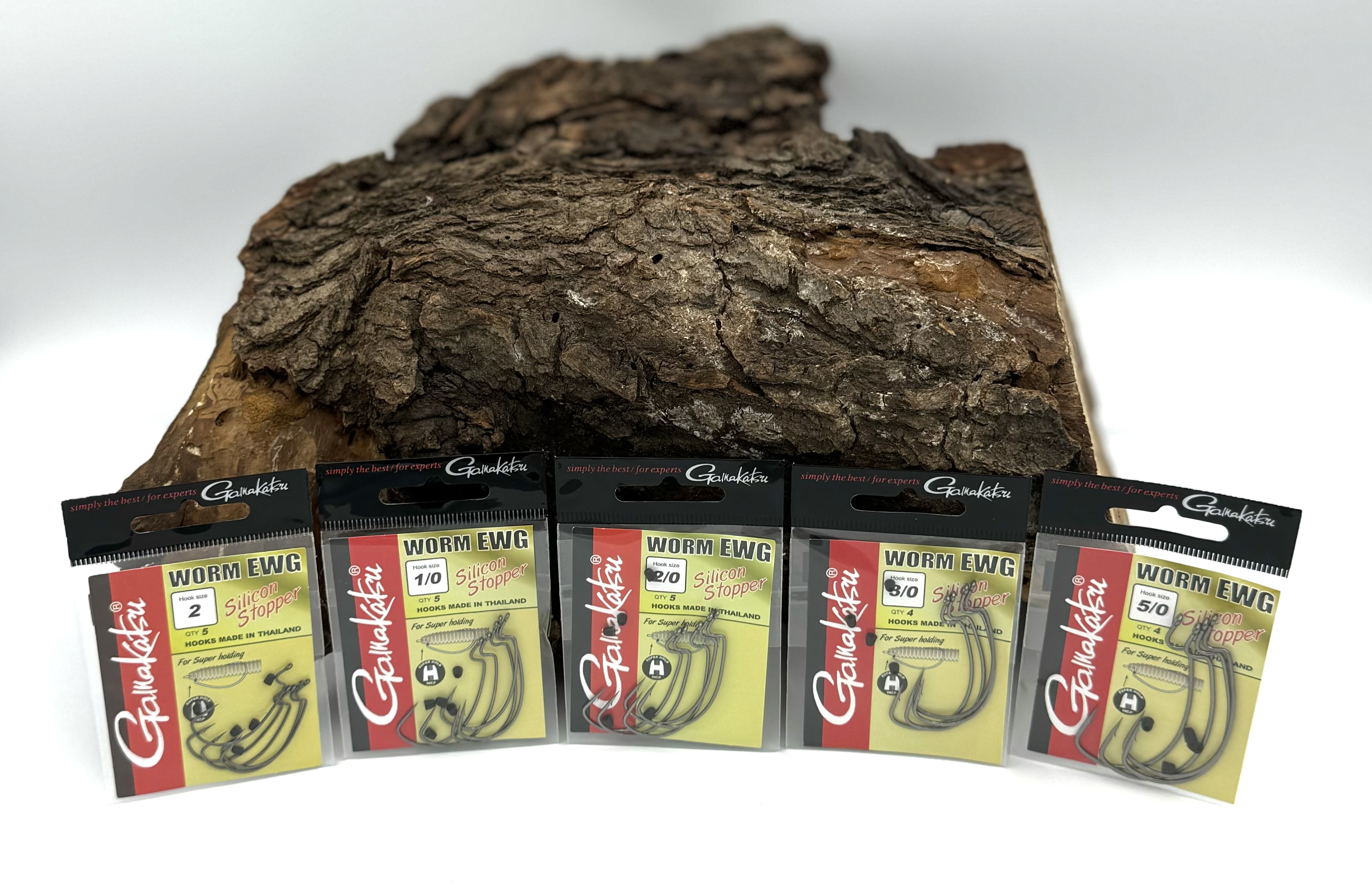 Gamakatsu Worm Offset EWG with Stopper Gr. 4, 2, 1, 1/0, 2/0, 3/0, 4/0, 5/0