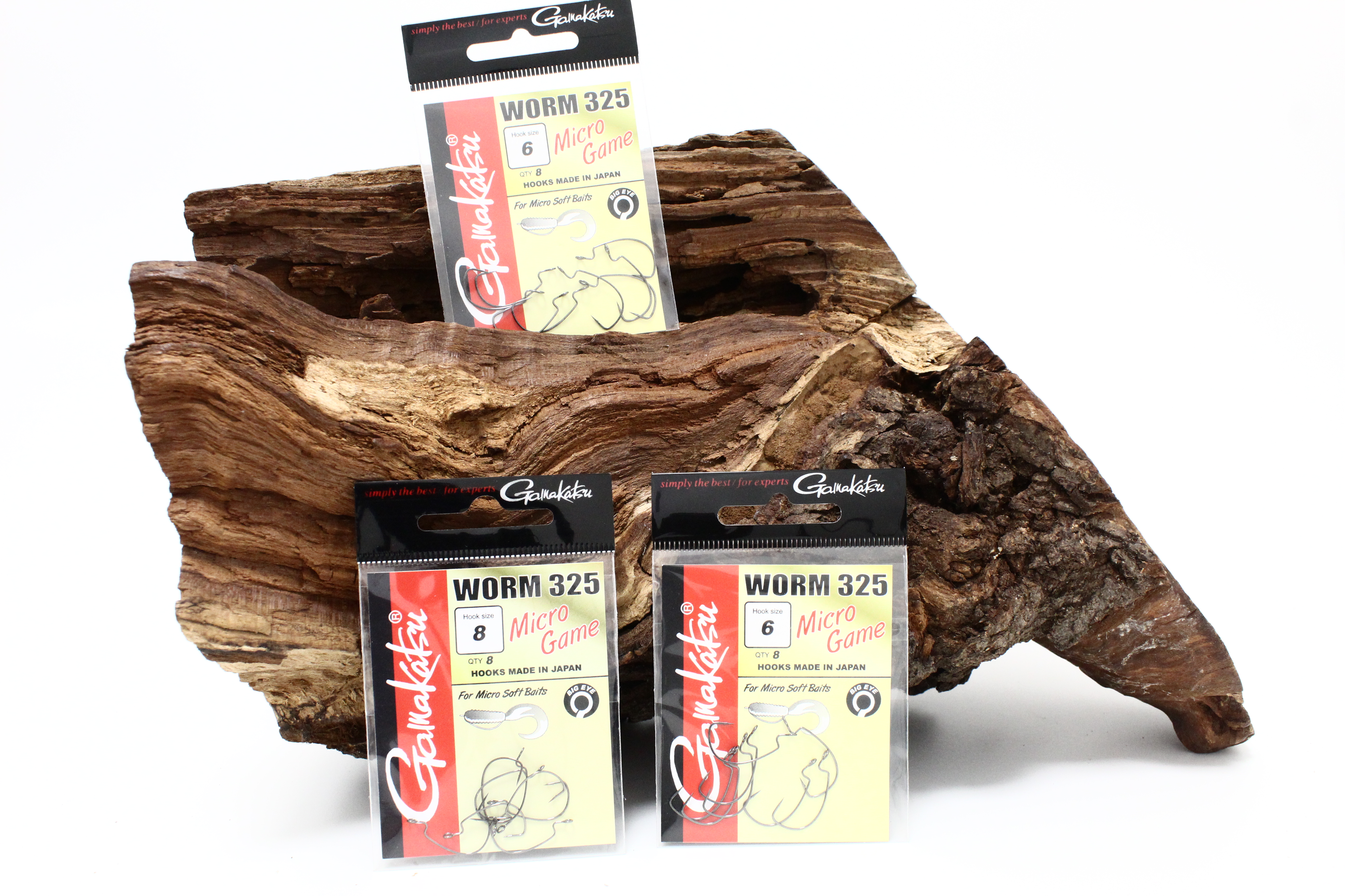 Gamakatsu Worm 325 Micro Game Hooks 6 8