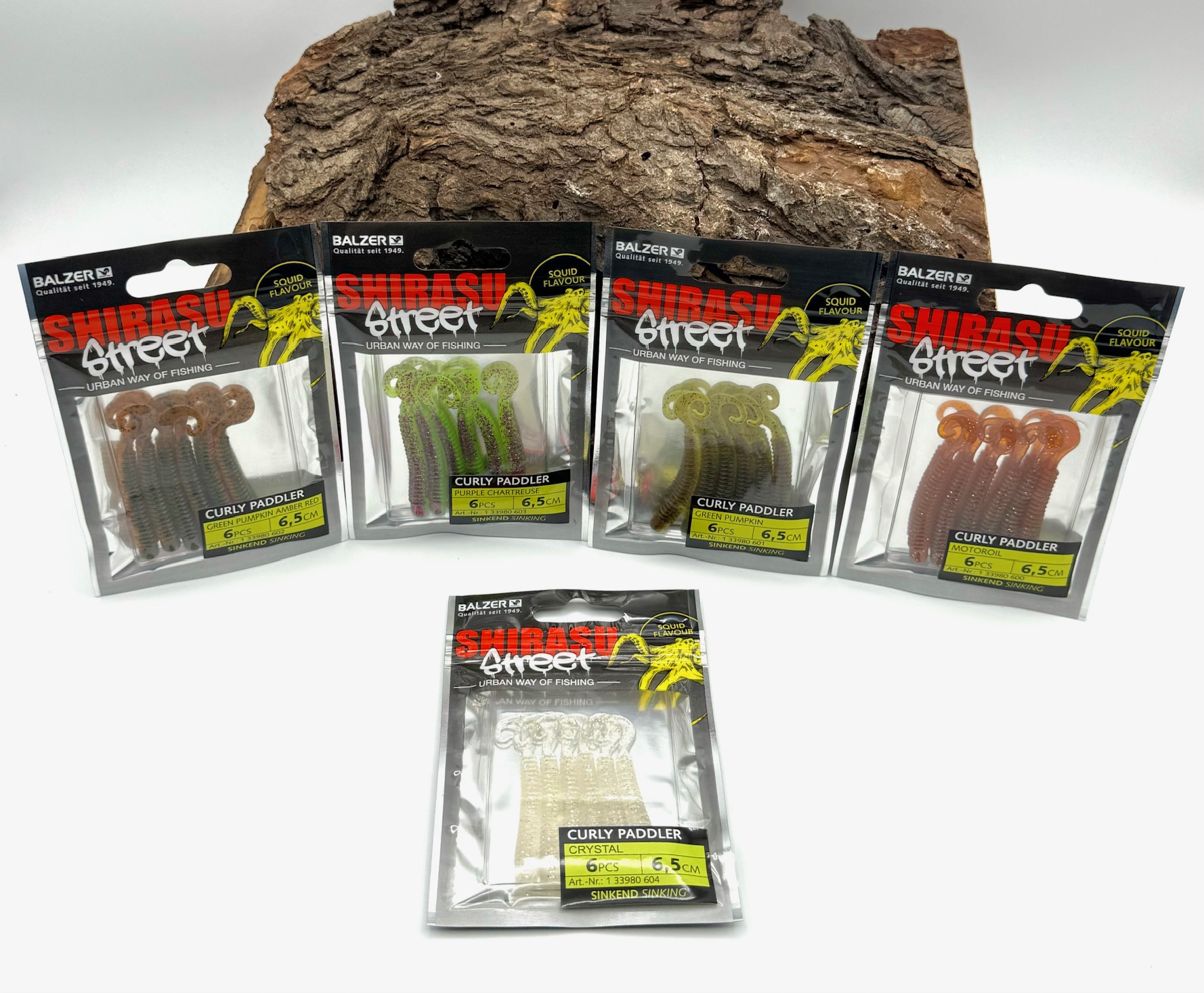 Balzer Shirasu Street Curly Paddler Twister 6,5cm 1,5g 5 Farben