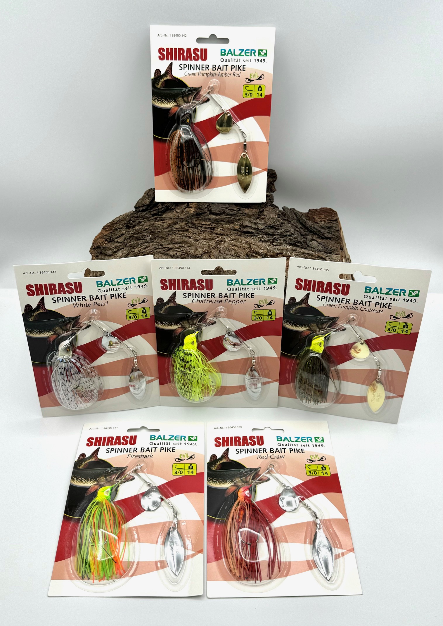 Balzer Shirasu Spinnerbait Hecht 14g in 6 Farben