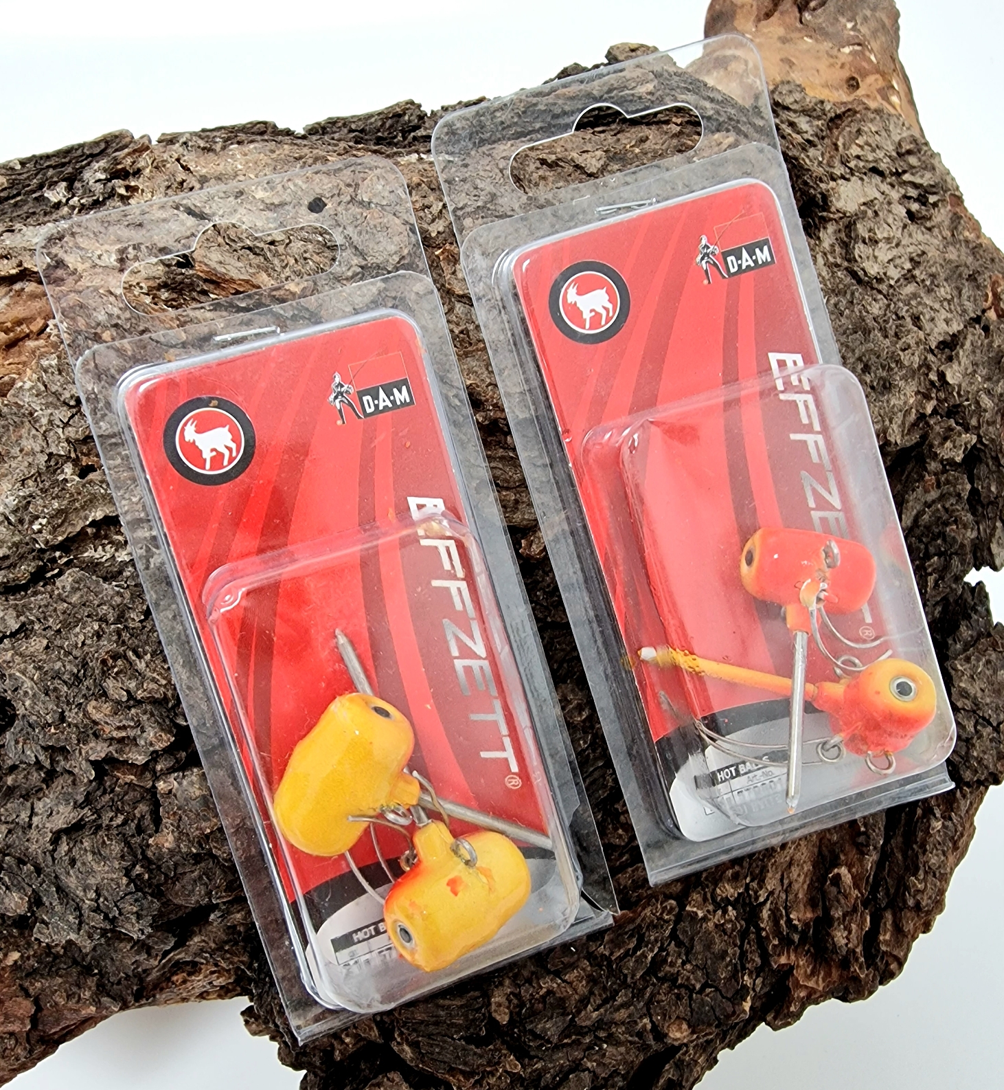DAM EFFZETT HOT BALLS YELLOW / RED 2 Stück 14g 21g ABVERKAUF