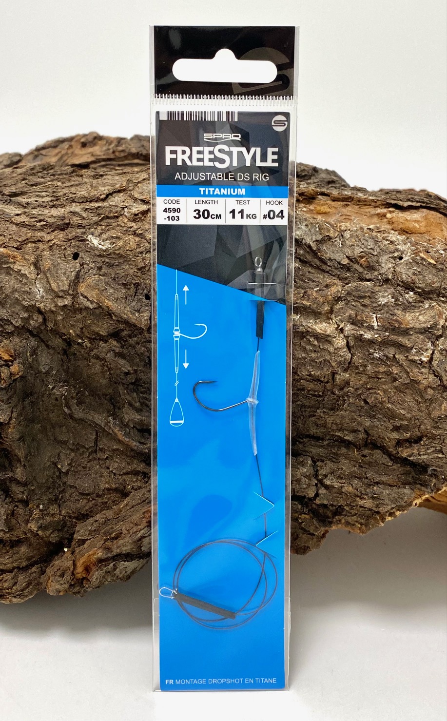 Spro Freestyle Titanium 1x7 Adjustable DS Dropshot Rig Gr. 4 30cm