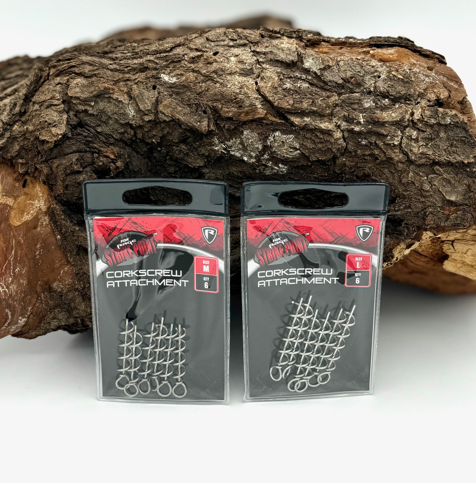 Fox Rage Strike Point Corkscrew Attachment M L 6 Stück