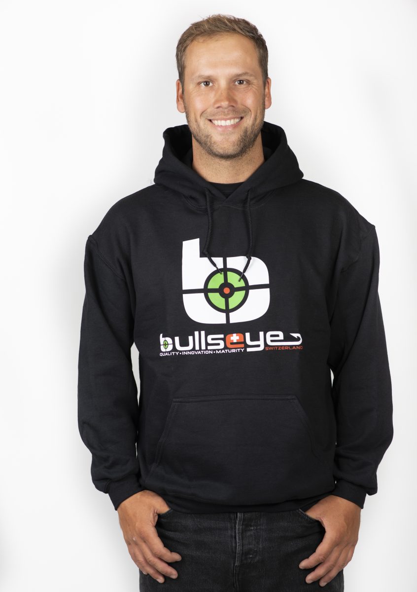 Bullseye Hoodie "b" schwarz S  M L XL 2XL 3XL ABVERKAUF