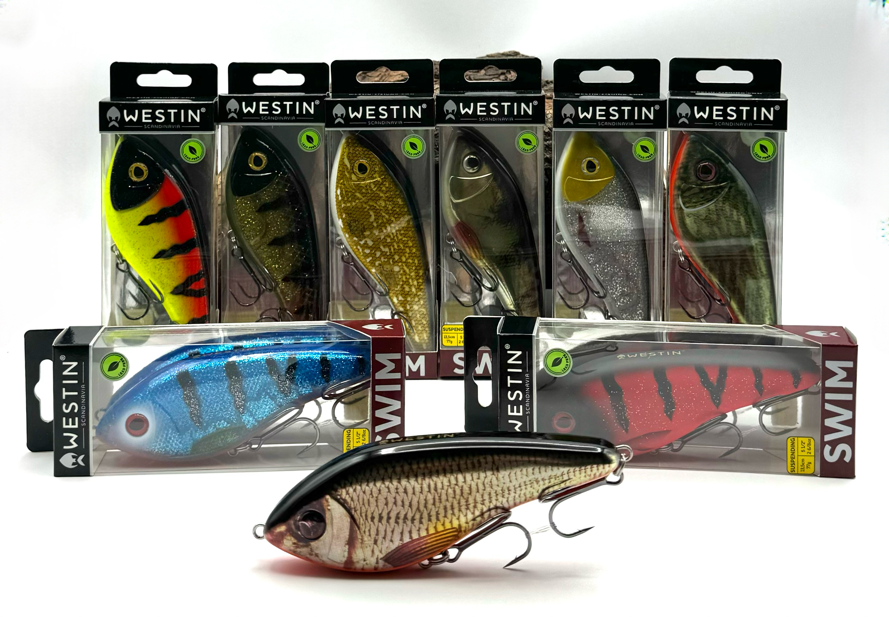 Westin Swim Glidebait 13,5cm 77g Suspending 16 Farben
