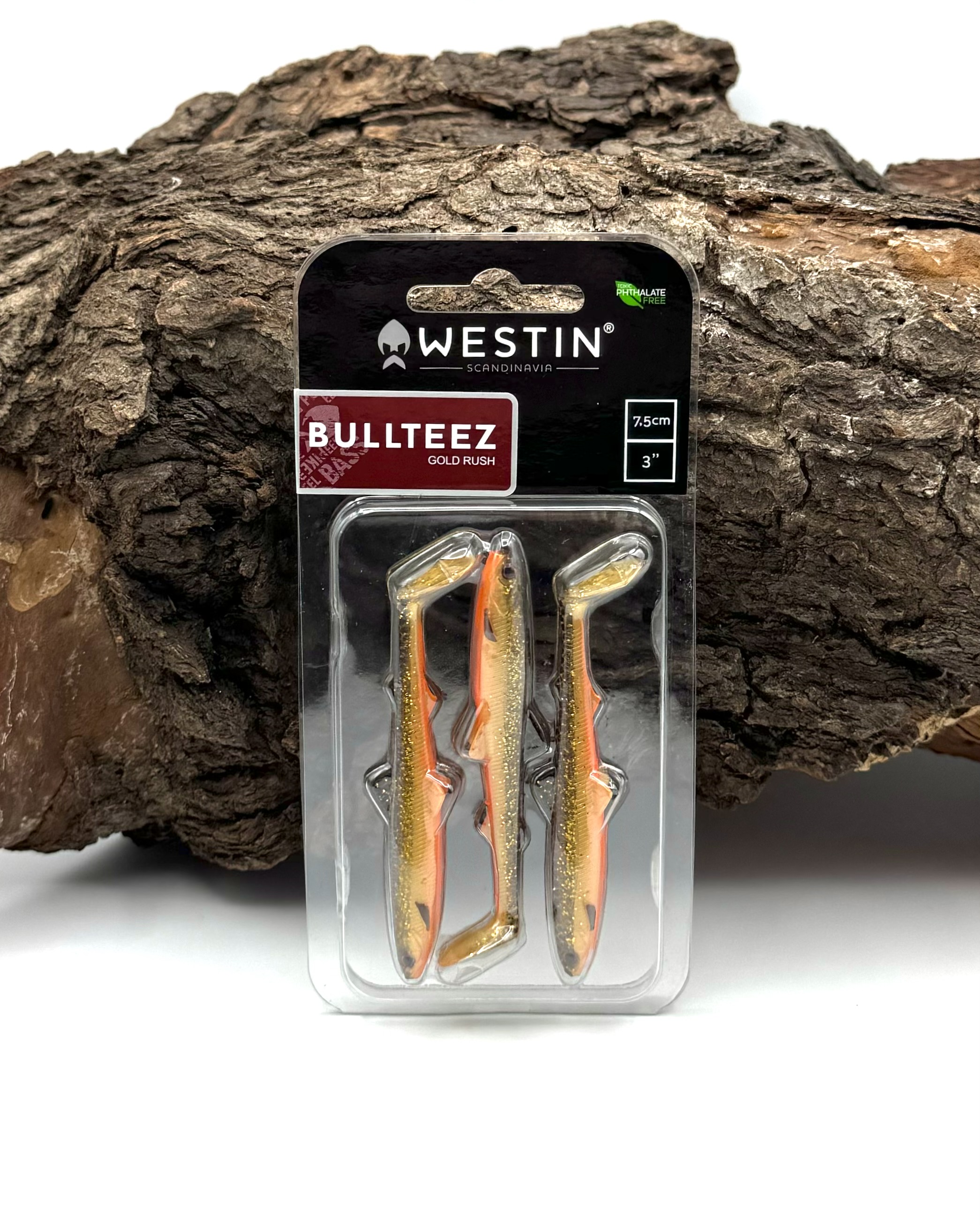 Westin Bullteez Shadtail 7,5cm 4g 3 Stück Gold Rush