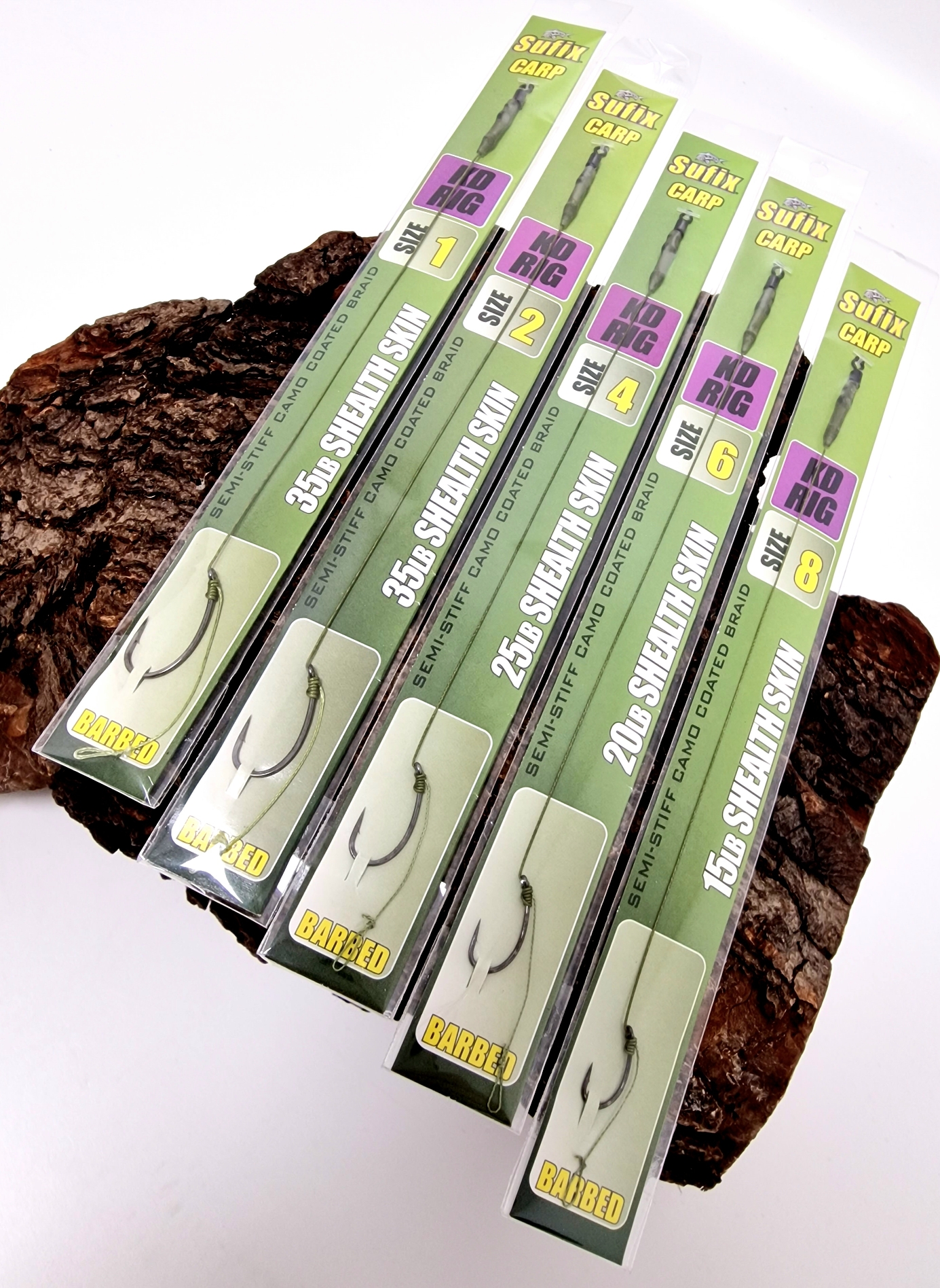 Sufix KD-Rig Barbed Shealth Skin Braid Gr.1 Gr.2 Gr.4 Gr.6 Gr.8 ABVERKAUF