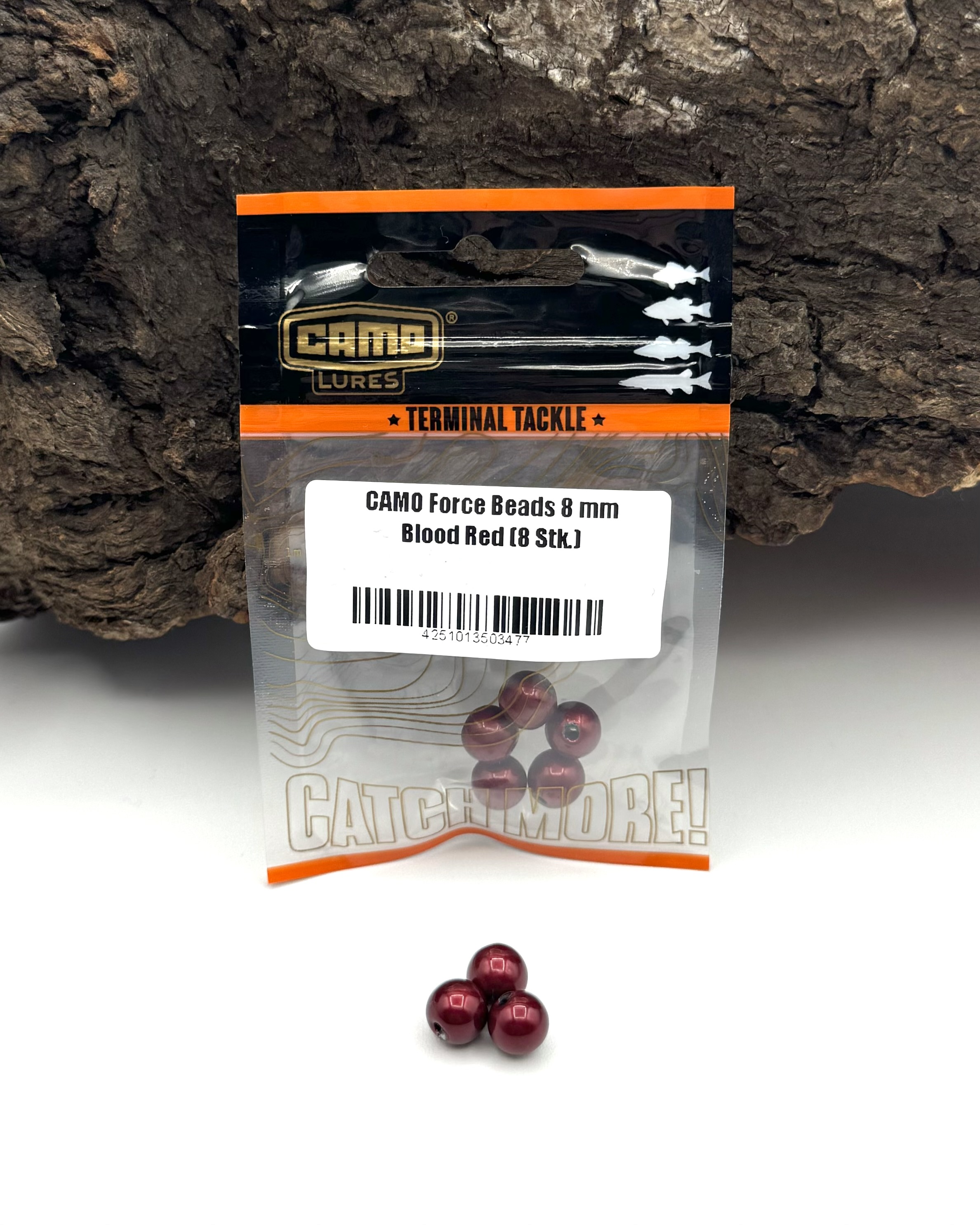 Camo Force Beads 8mm Blood Red 8 Stück