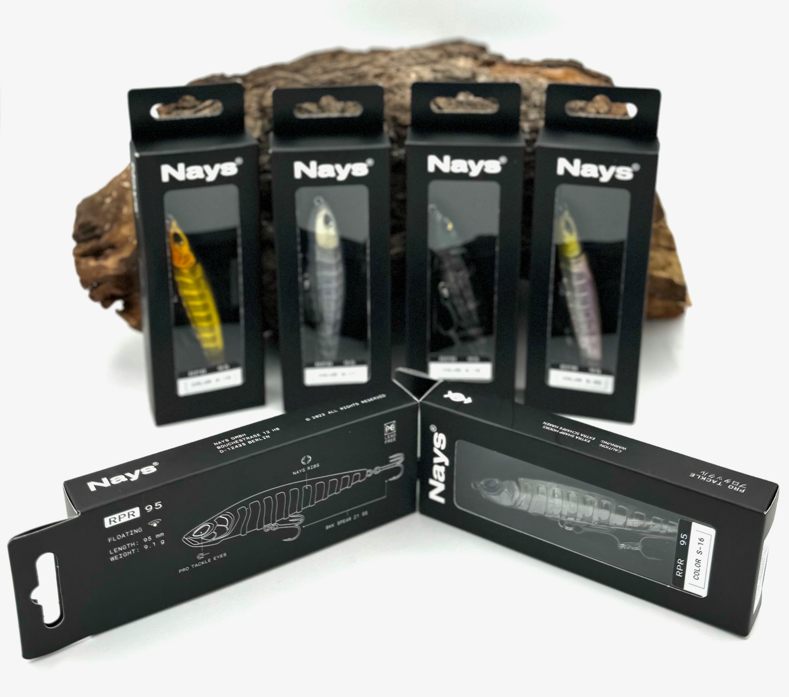 Nays RPR 95 9,5cm 9,1g BKK Floating 6 Farben Topwater