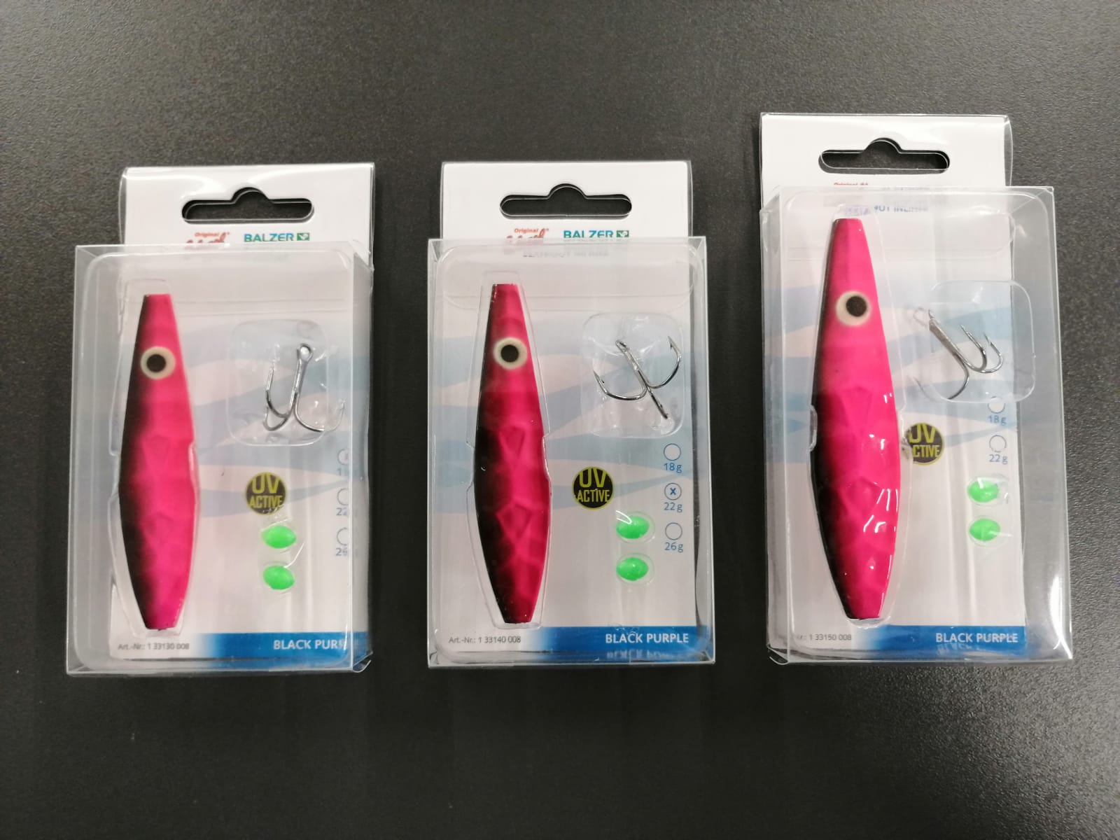 Balzer Colonel Z Seatrout Inliner 18g 22g 26g pink schwarz bleifrei ABVERKAUF