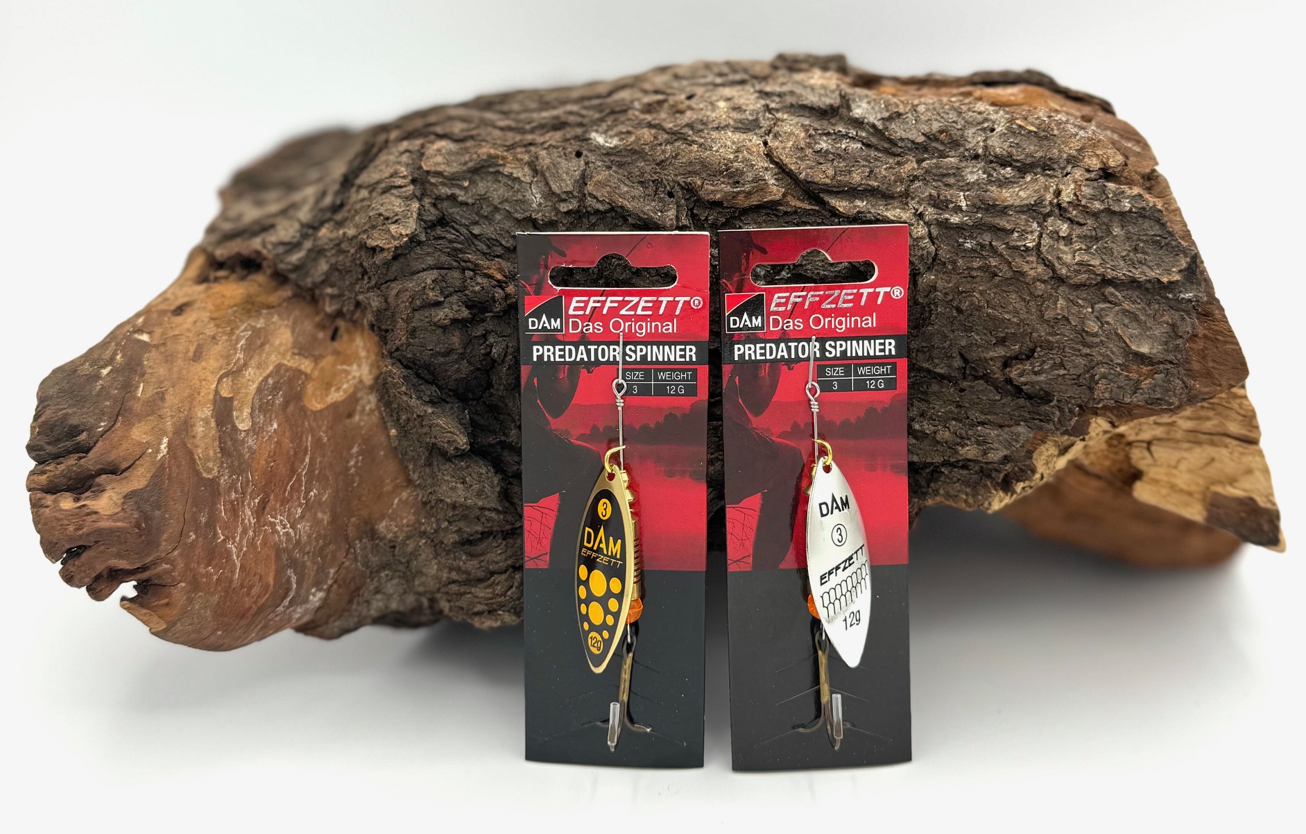 DAM Effzett Predator Spinner 12g 8 Farben Silber Gold Kupfer Reflex Fireshark Blacky Red