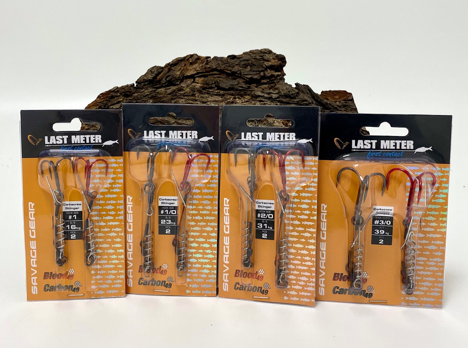 Savage Gear Carbon49 Corkscrew Stinger Gr. 1 1/0 2/0 3/0