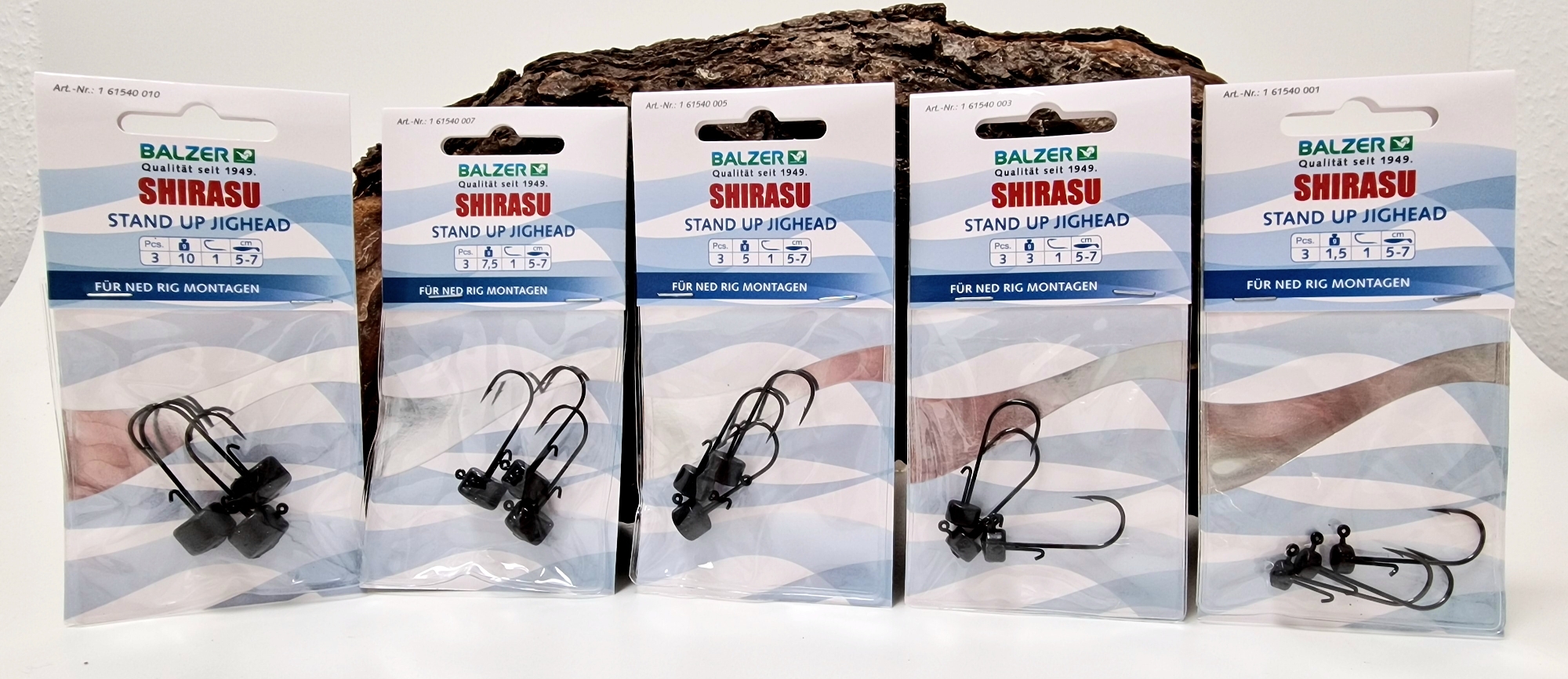Balzer Shirasu Stand Up Jighead Gr. 1 1,5g 3g 5g 7,5g 10g Ned Rig