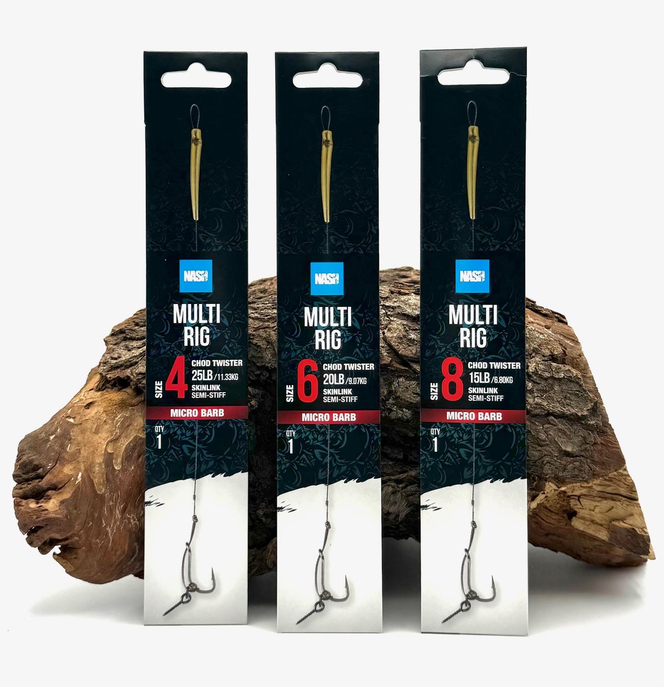 Nash Multi Rig Micro Barbed Size 2 4 6 8 Chod Twister Hook