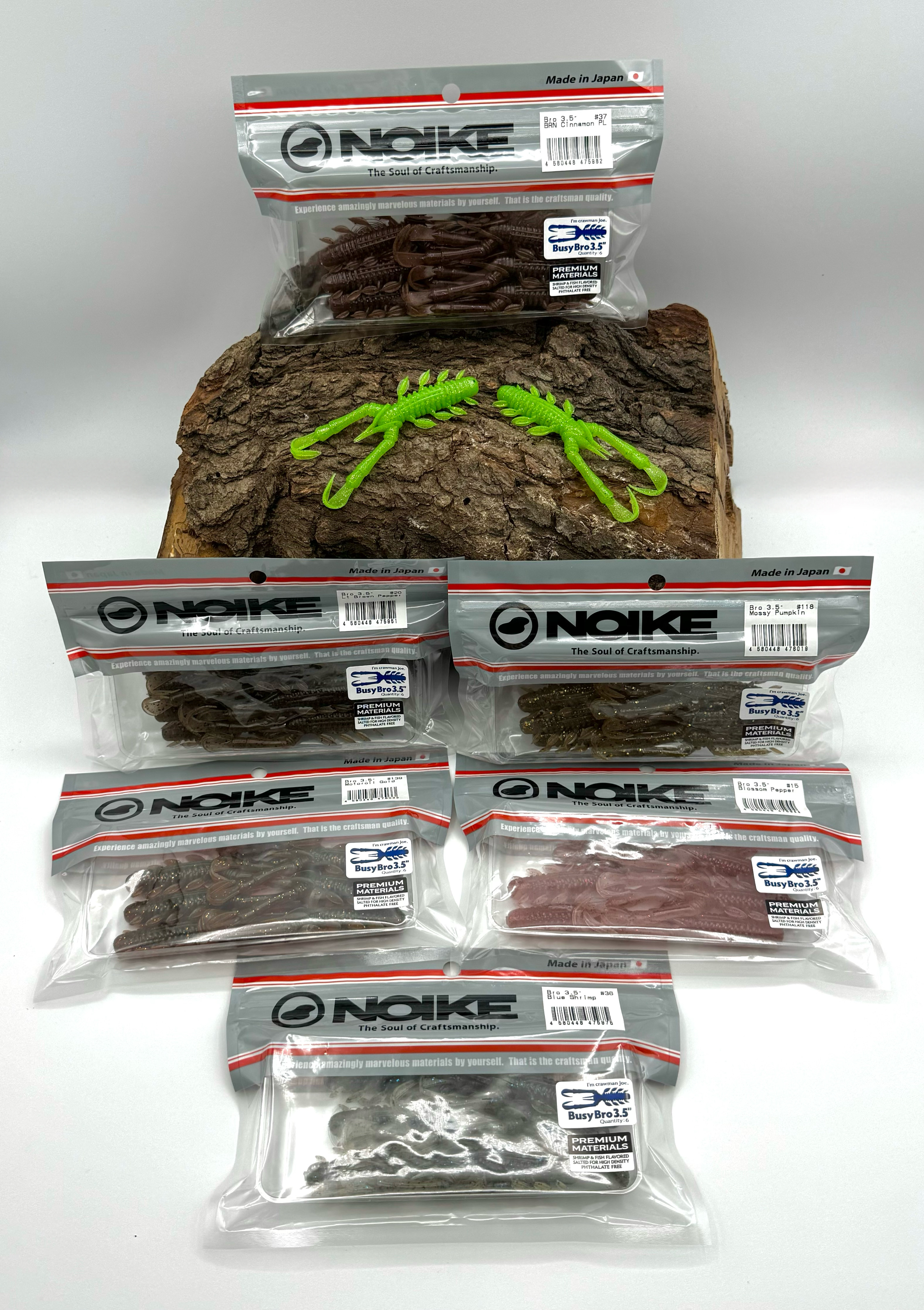 Noike Busy Bro 3.5'' 8,9cm 7g 6 Stück 10 Farben