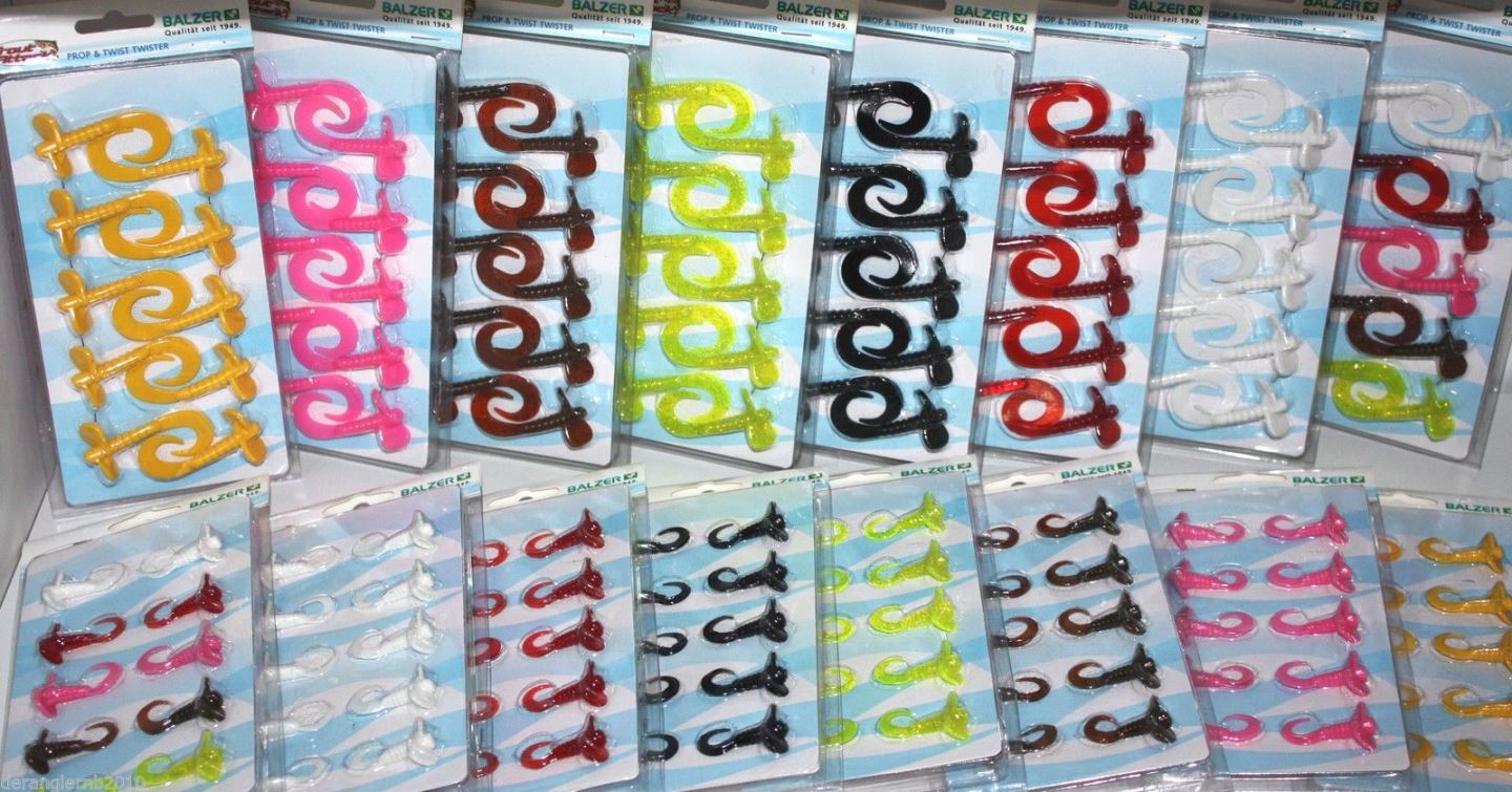 Balzer Trout Attack Prop & Twist 3,5cm 5cm 7 Farben Mixed TA