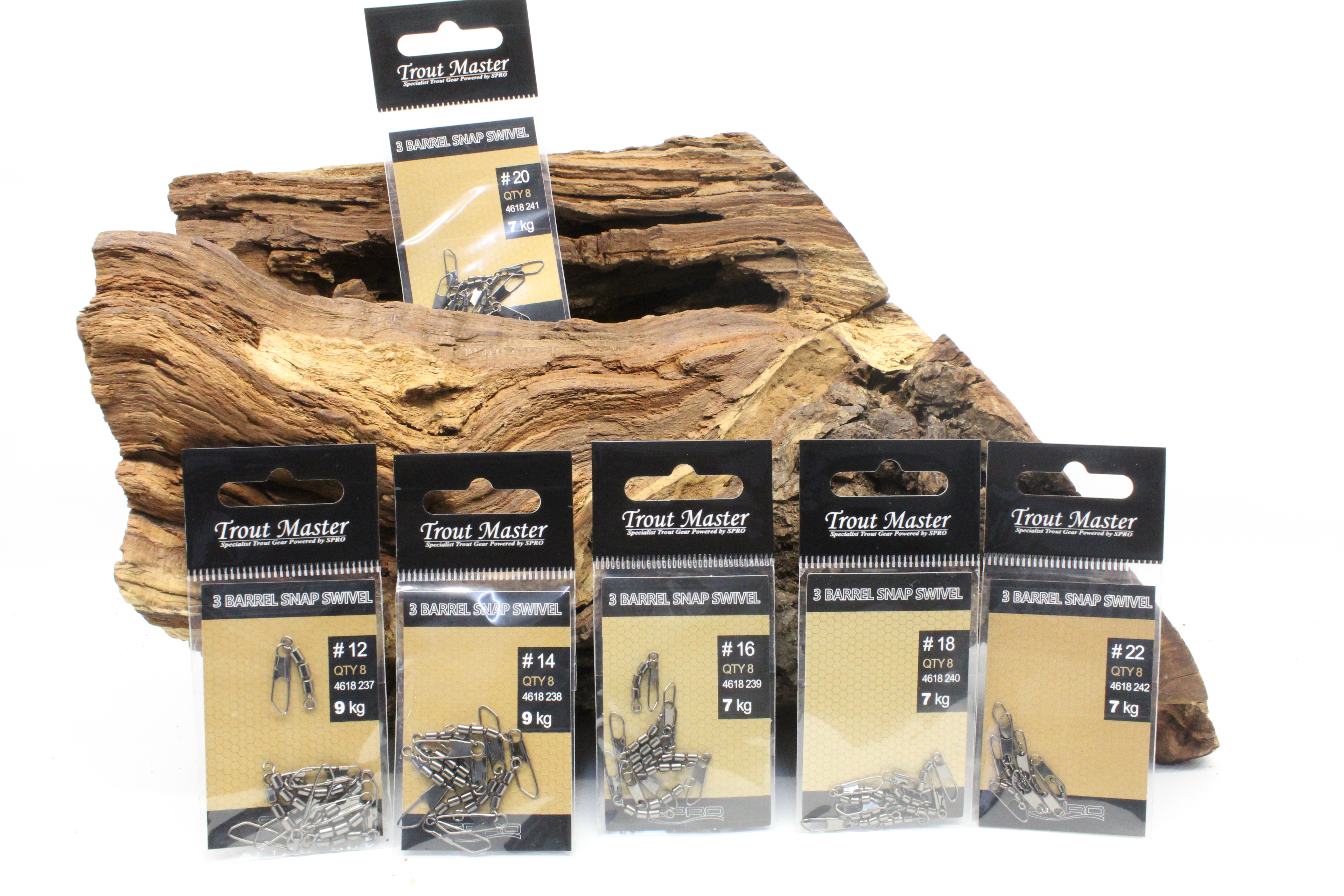 Spro Trout Master 3 Barrel Snap Swivel Größe 12 14 16 18 20 22
