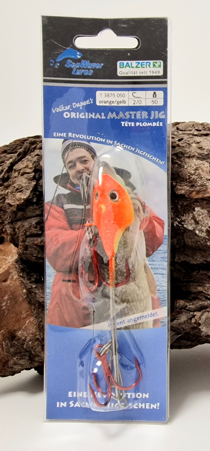 Balzer Volker Dapoz´s Original Master Jig Gr. 2/0 50g Orange Gelb ABVERKAUF