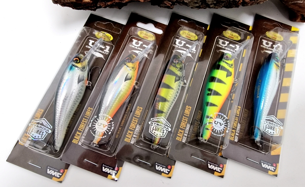 Hybrida U1 Crankbait Wobbler 9cm 15g schwimmend 6 Farben