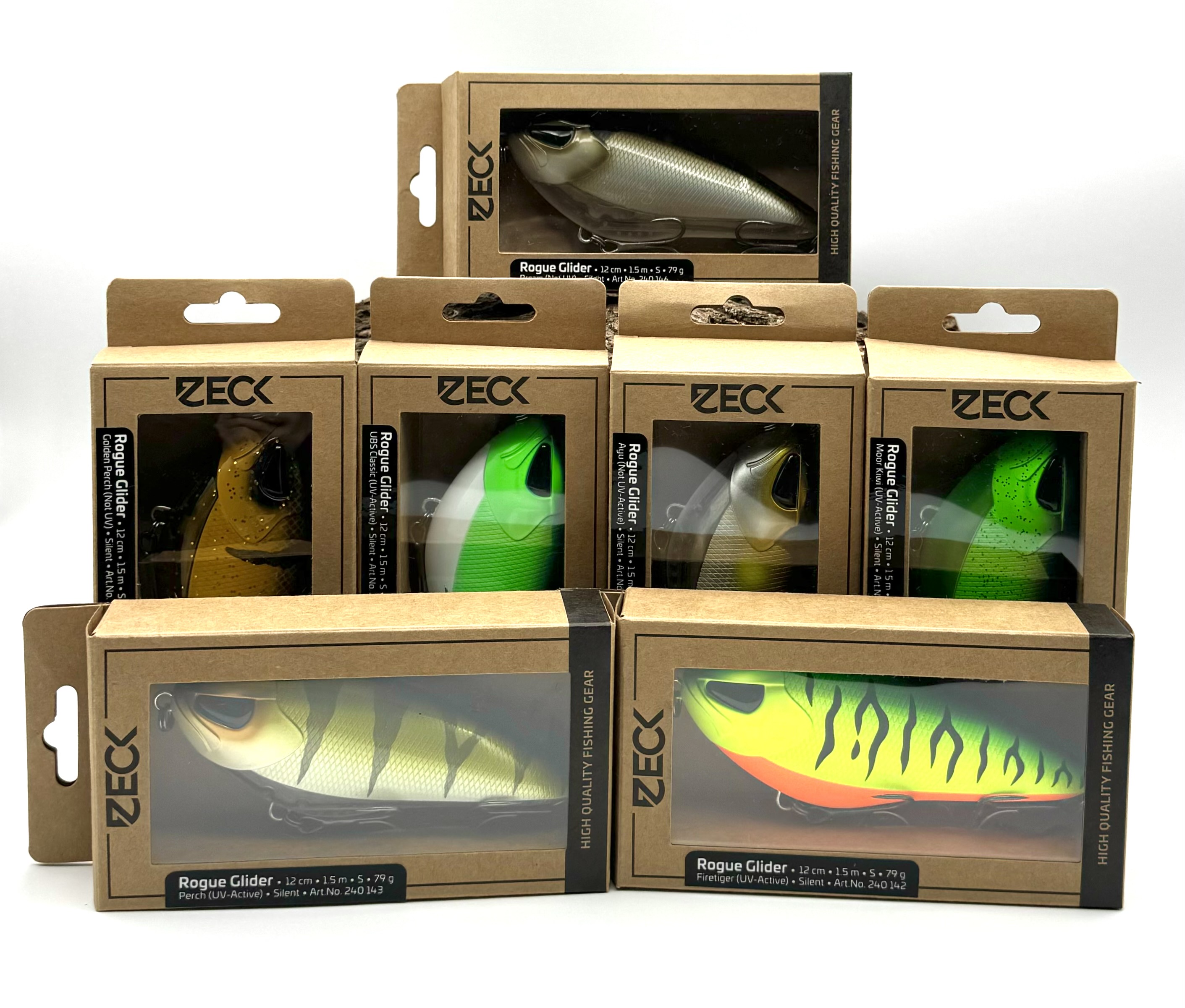 Zeck Rogue Glider 12cm 1,5m sinkend 79g UV-Aktiv 7 Farben Jerk