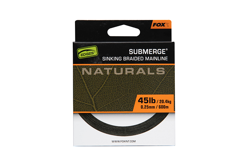 Fox EDGE Naturals Submerge Braid 45lb 600m 20,4kg