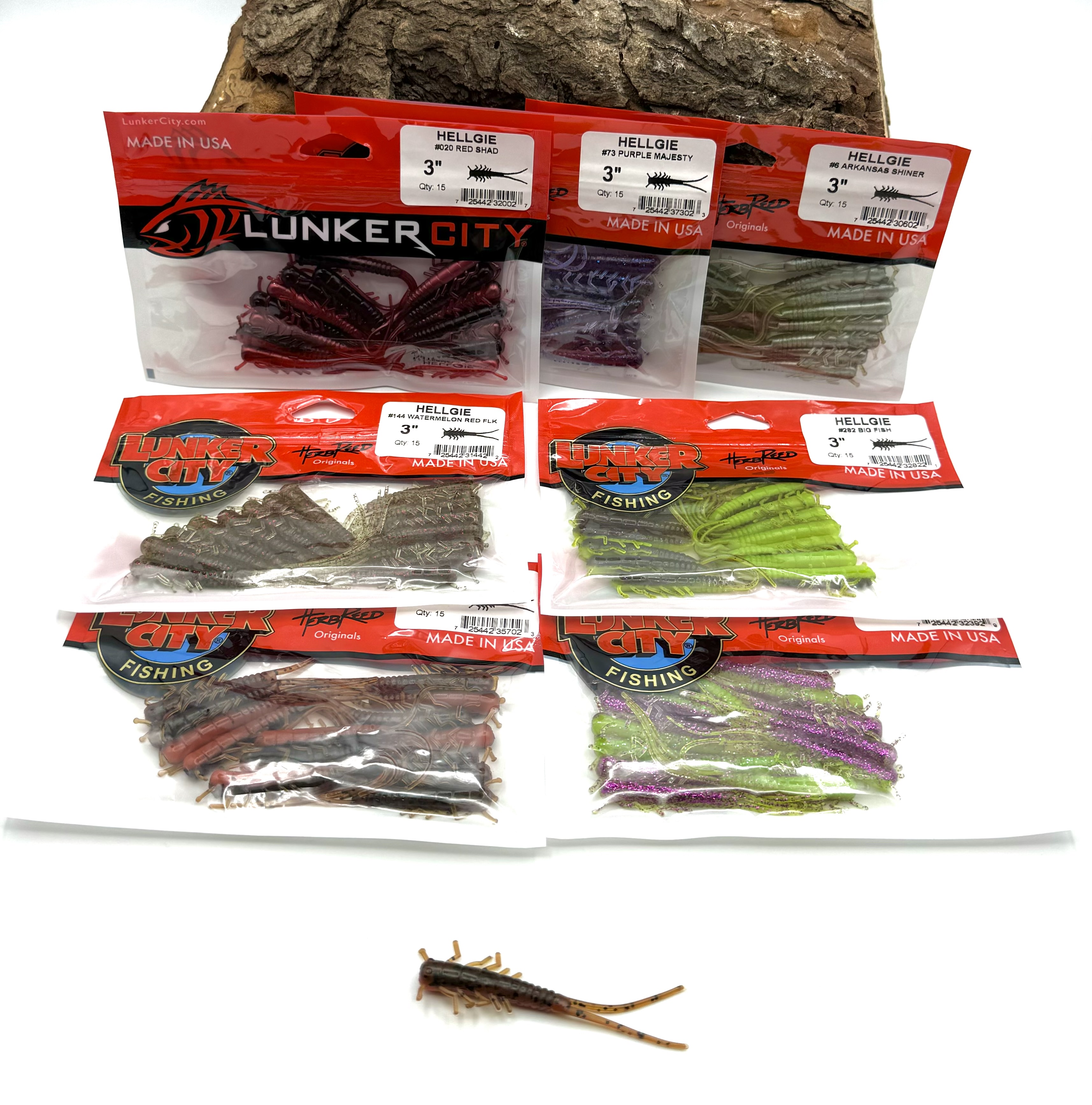 Lunker City 3" Hellgies 7,5cm 11 Farben