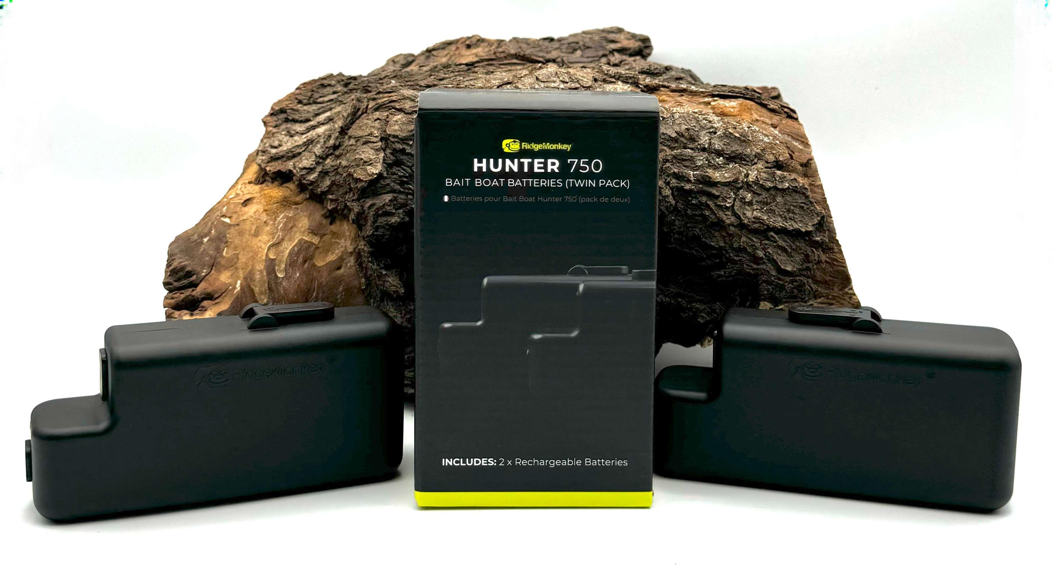RidgeMonkey Hunter 750 Spare Twin Pack Futterboot Batterie ABVERKAUF