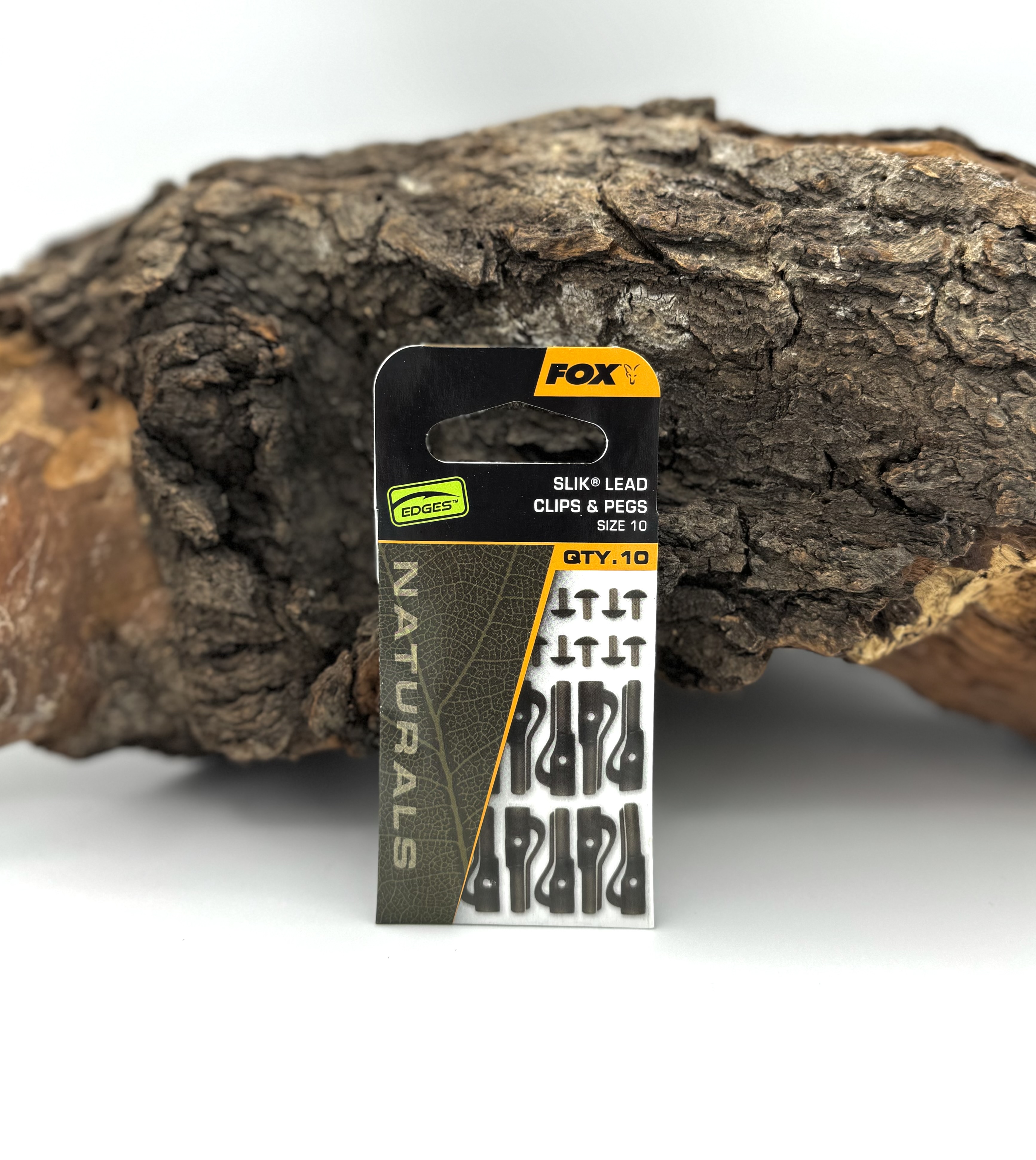 Fox Edges Naturals Slik Lead Clips & Pegs Gr. 10 10 Stück