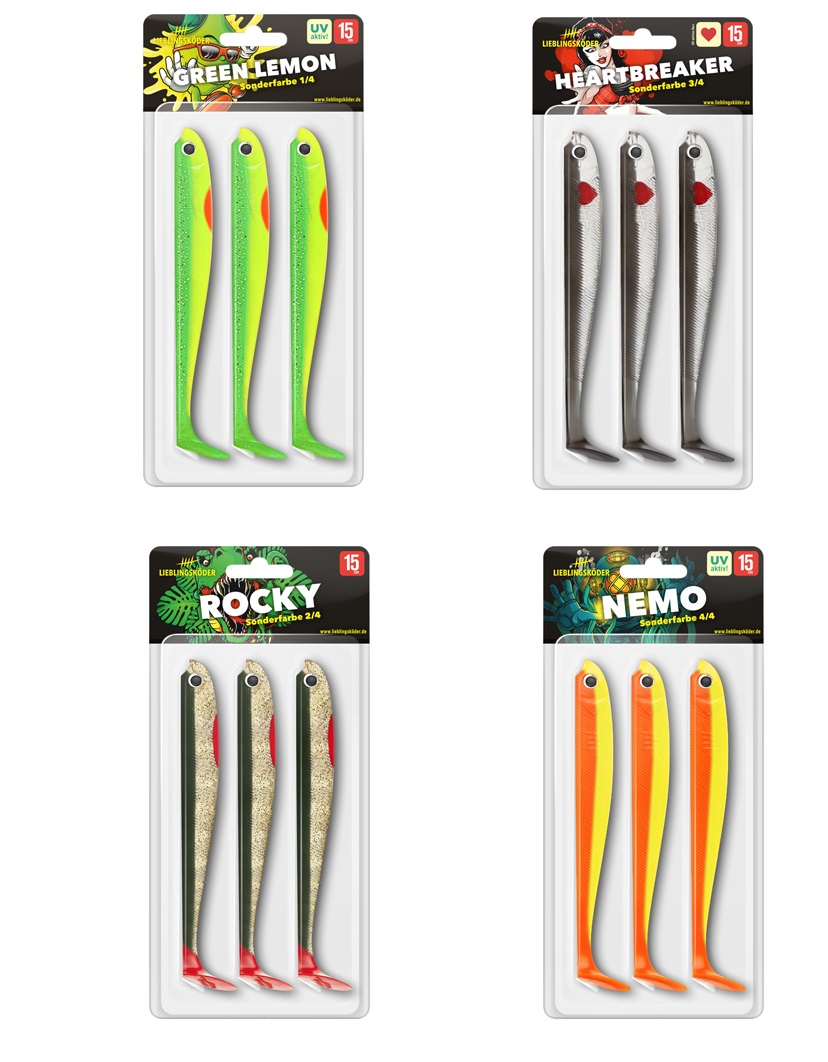 Lieblingsköder Green Lemon Rocky Nemo Heartbreaker 15cm