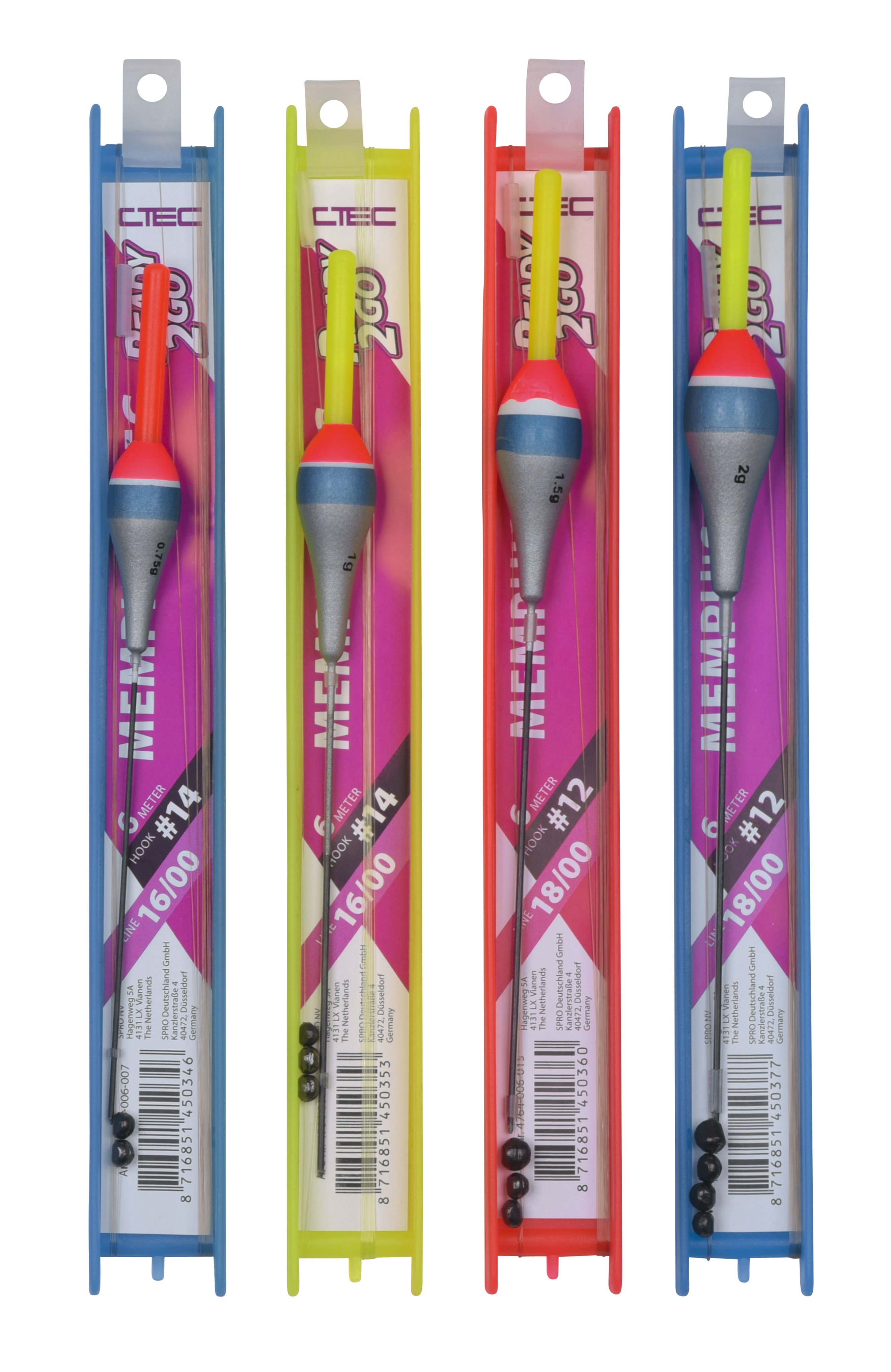 Spro C-Tec Polerigs Memphis Stippposen Rig Fertigangel 6m 0,75g 1,0g 1,5g 2,0g Knicklicht