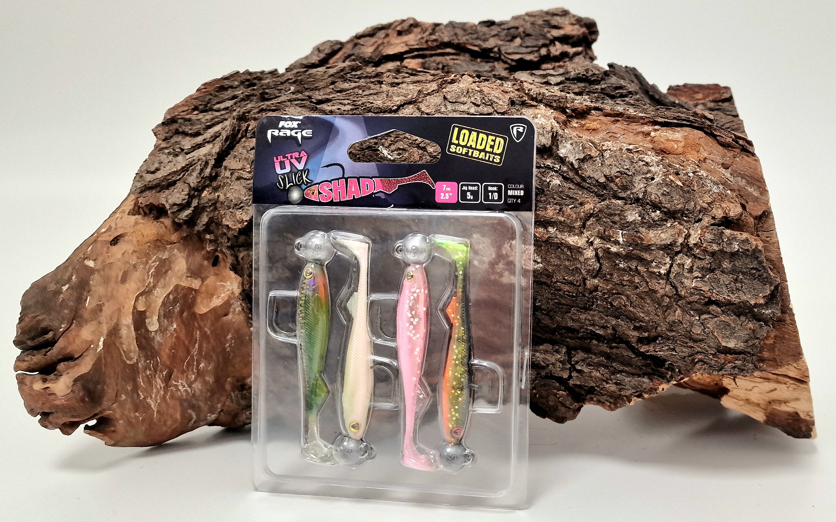 Fox Rage Ultra UV Slick Shad Loaded Lure Pack 7cm 5g