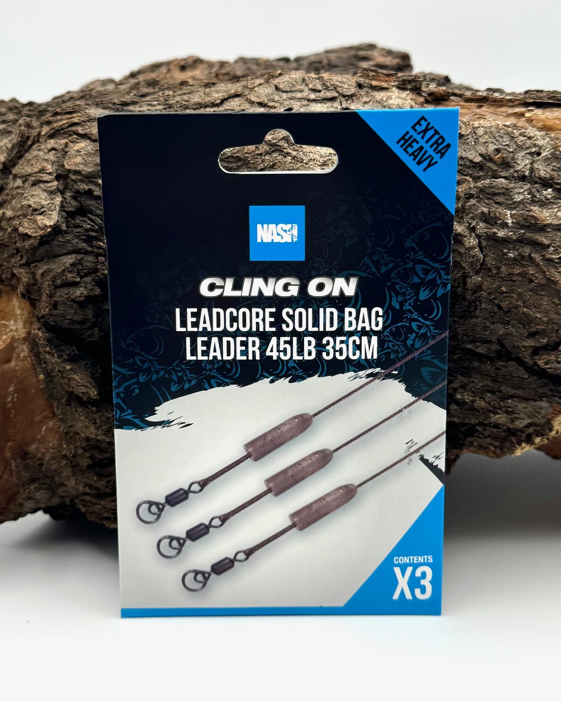 Nash Cling on Ready Tied Leadcore Solid Bag Leader 45lb 35cm