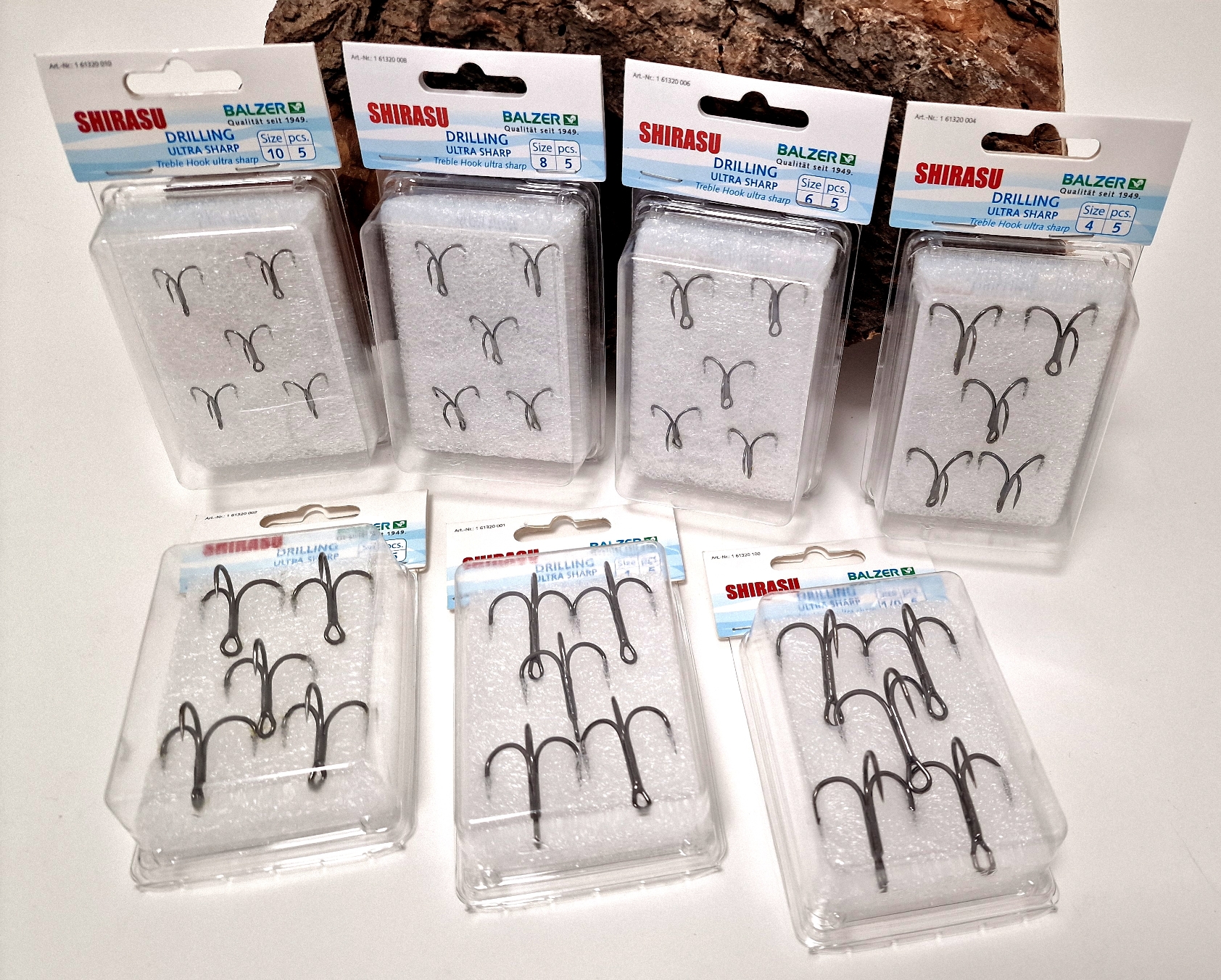 Balzer Shirasu Drilling Ultra Sharp Gr. 1 2 4 6 8 10 1/0 je 5 Stück